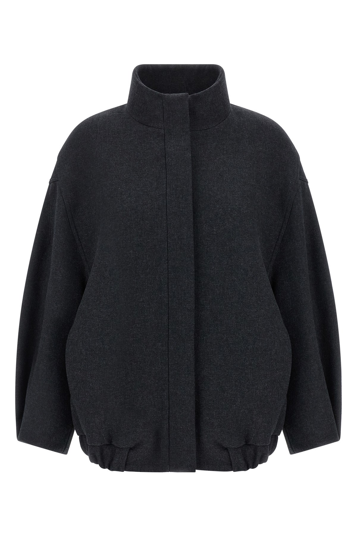 Dries Van Noten 00660-voles 2118 Brushed Back Twill Cotton Jacket Coats Grey In Gray