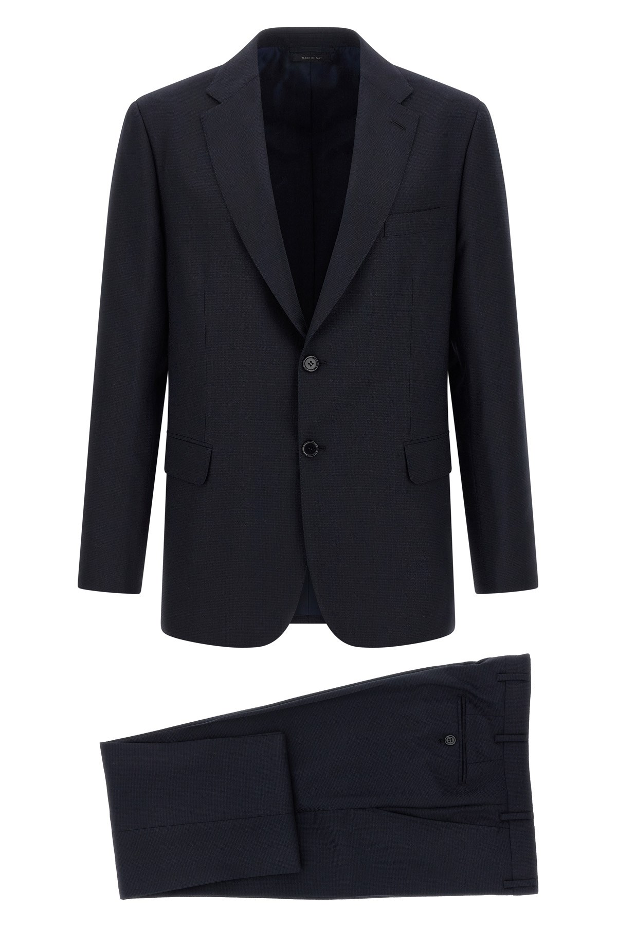 Brioni Notched-lapels Wool Single-breasted Suit In Blue