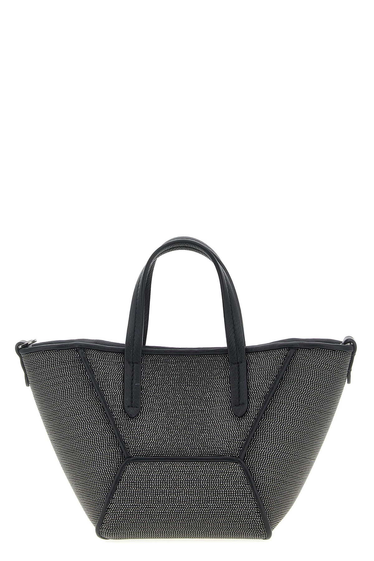 Brunello Cucinelli 'bc Duo Mini Precious' Handbag In Black