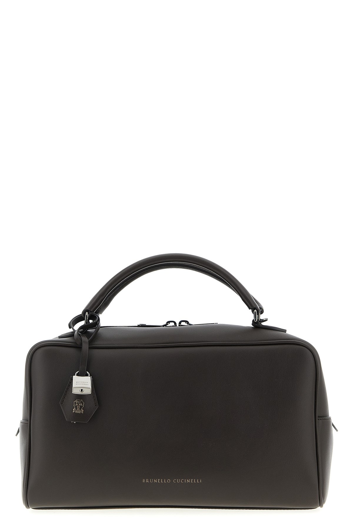 Brunello Cucinelli 'boston Explorer' Medium Handbag In Brown