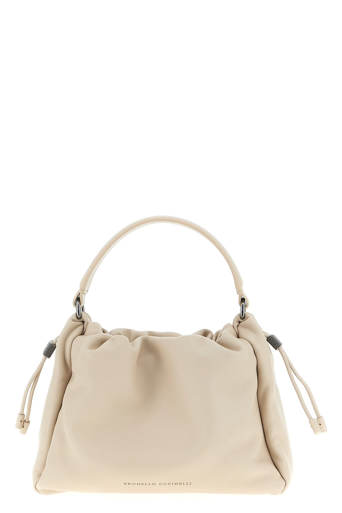 Brunello Cucinelli 'bucket Mellow' Small Handbag In Sand