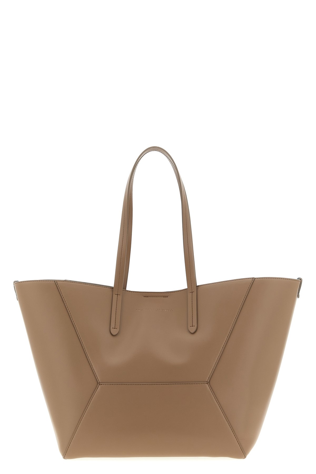 Brunello Cucinelli Bc Duo Large Shoulder Bag In Sand