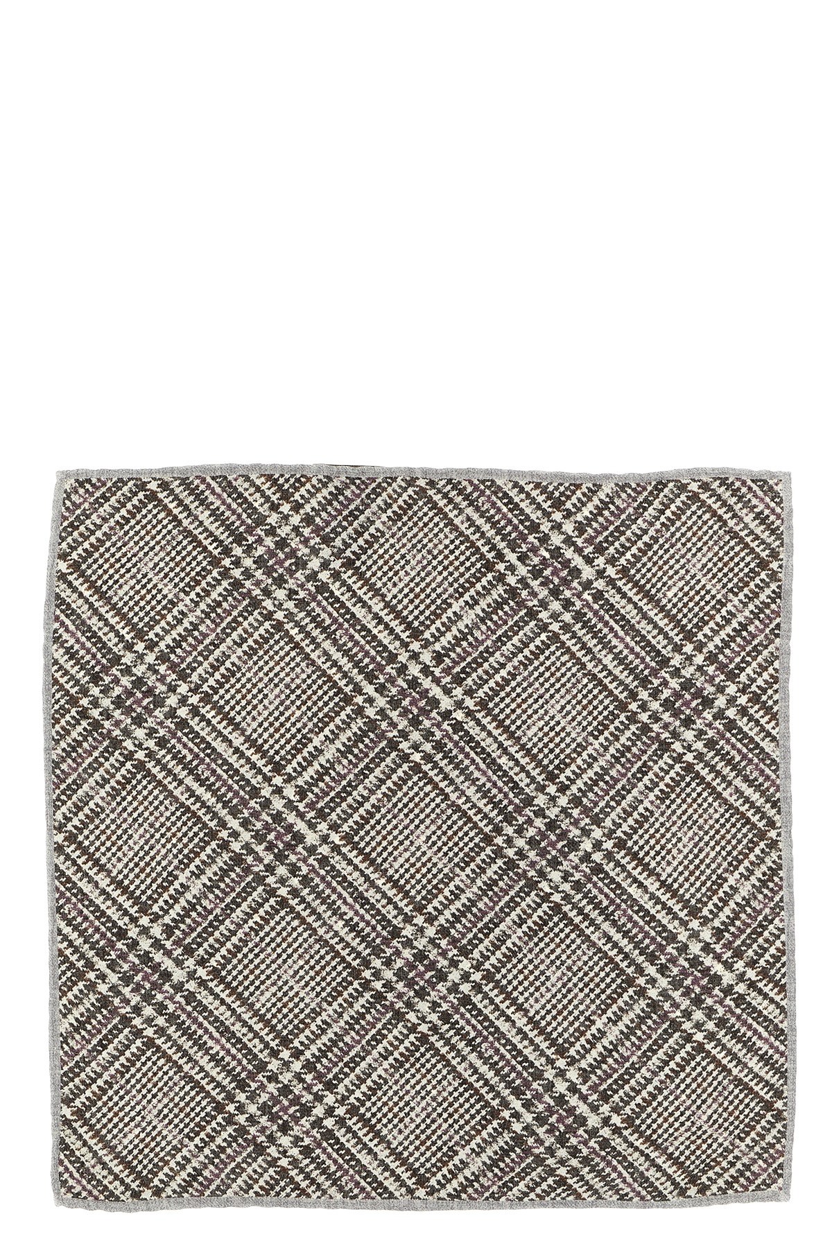 Brunello Cucinelli Prince Of Wales Pocket Clutch Bag In Multi