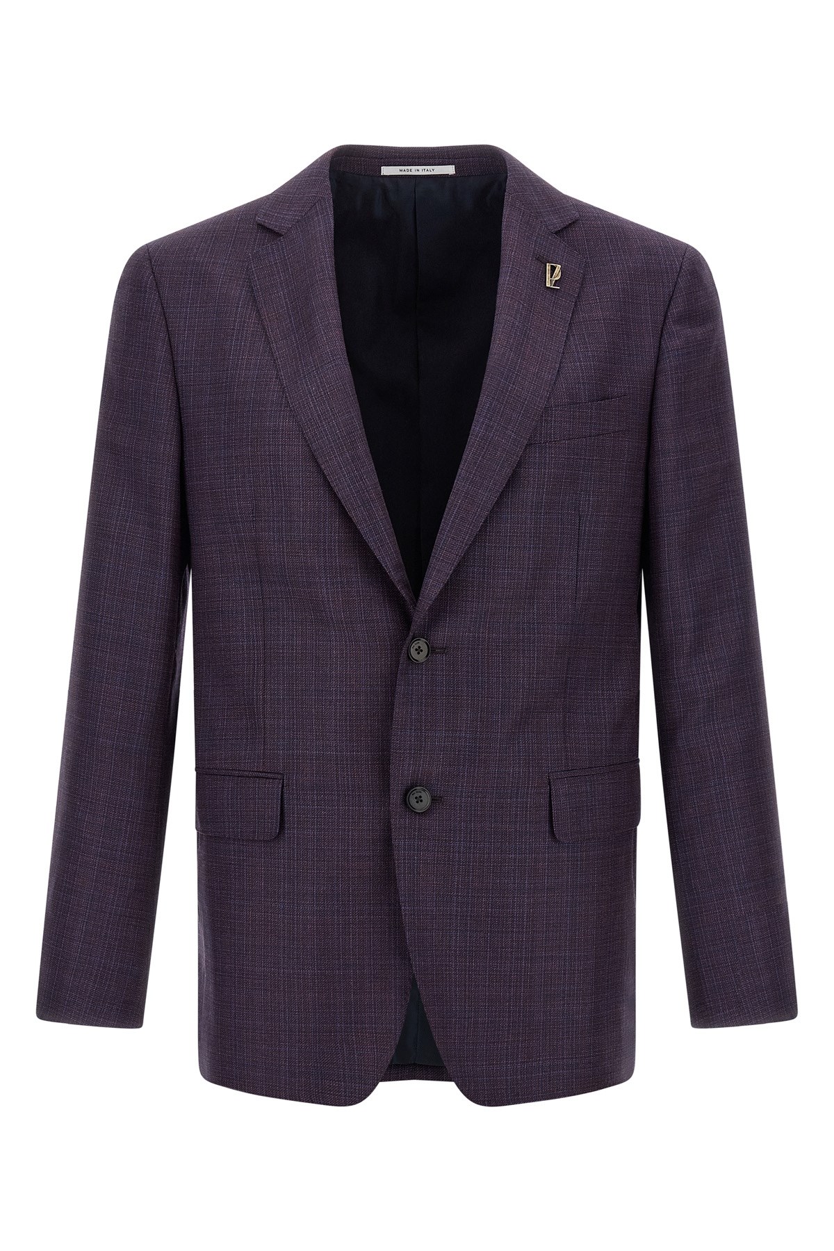 Pal Zileri Tailored Blazer With Notch Lapel And Pockets In Purple