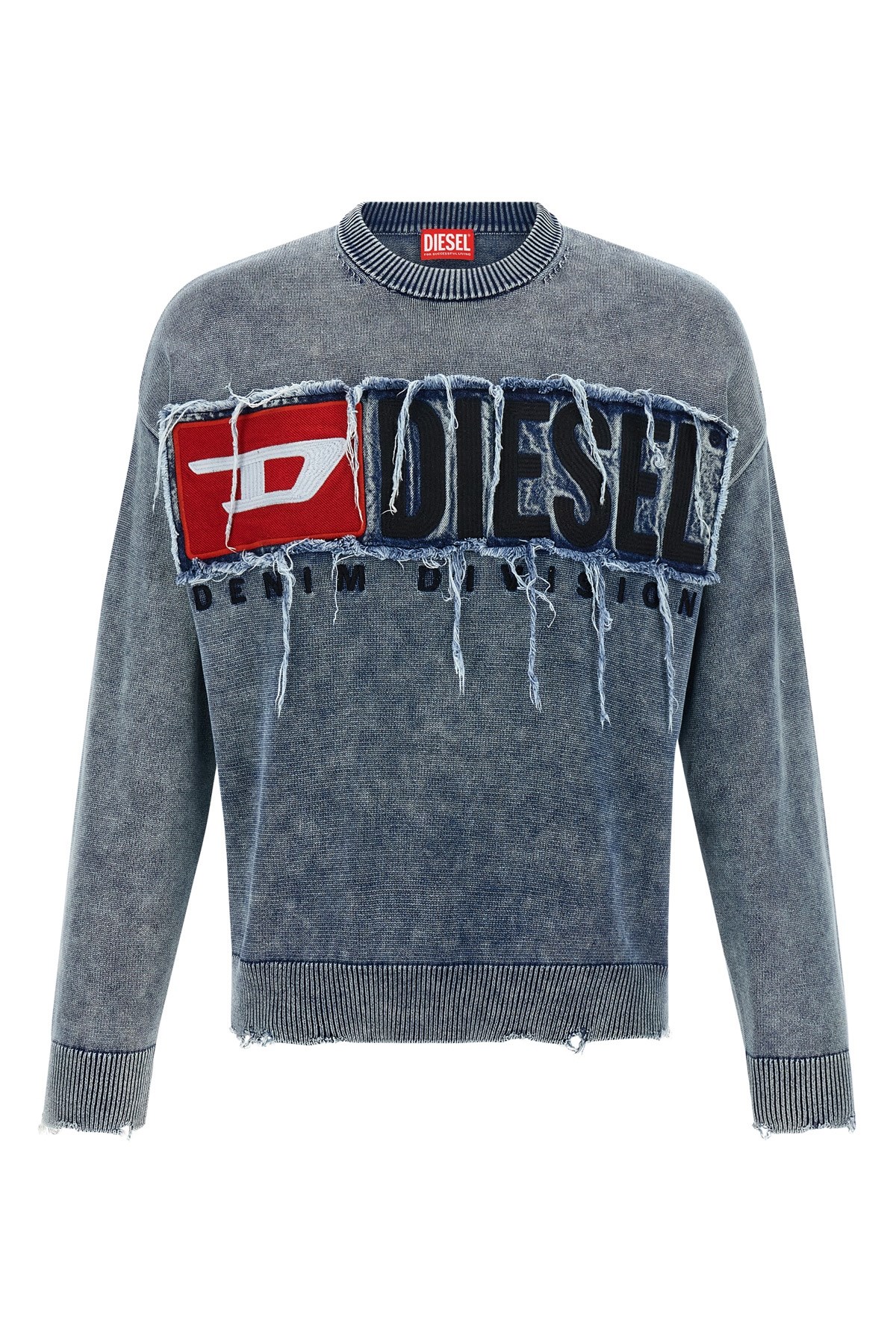 Diesel Men K-fronzi Otton Sweater In Gray