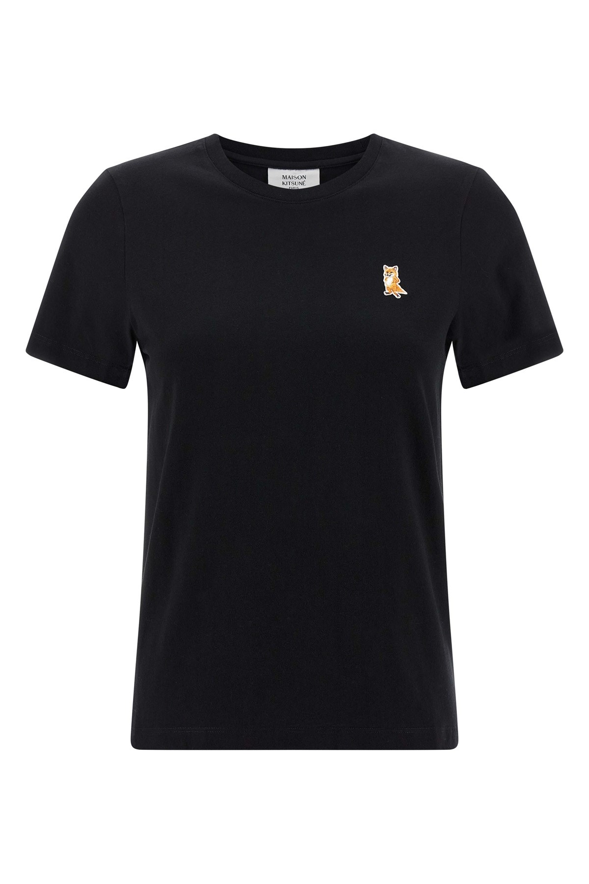 Maison Kitsuné Lady Fox Regular Tee-shirt In Black