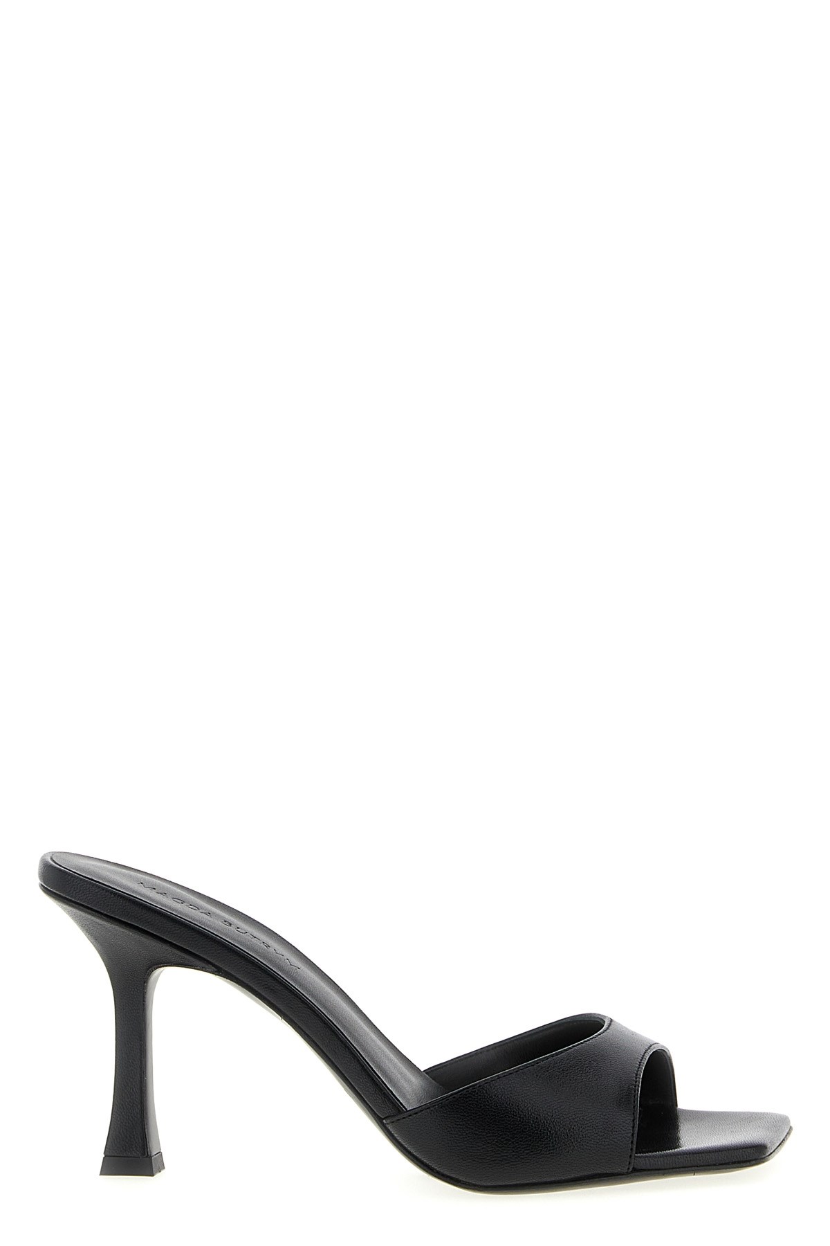 Magda Butrym 75mm Square-toe Flared-heel Mules In Black