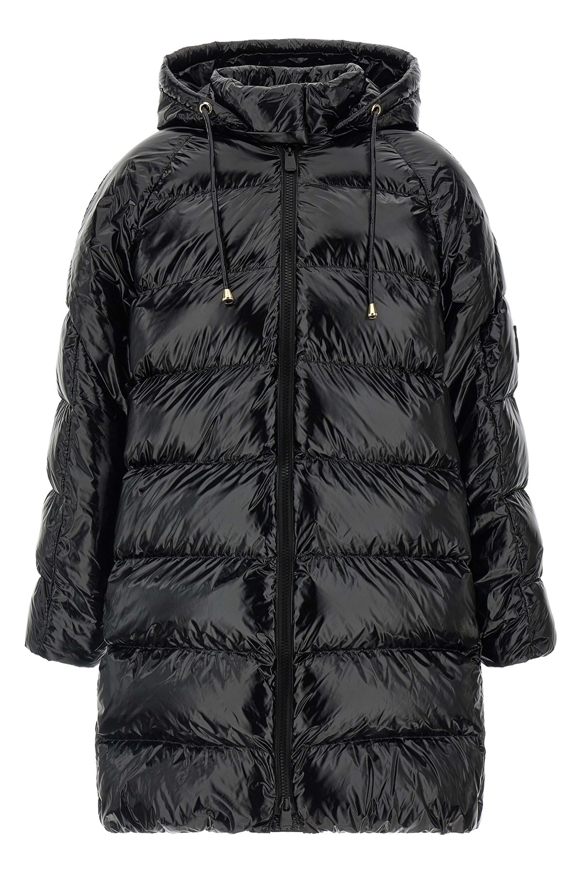 Pinko Burro Down Jacket In Black