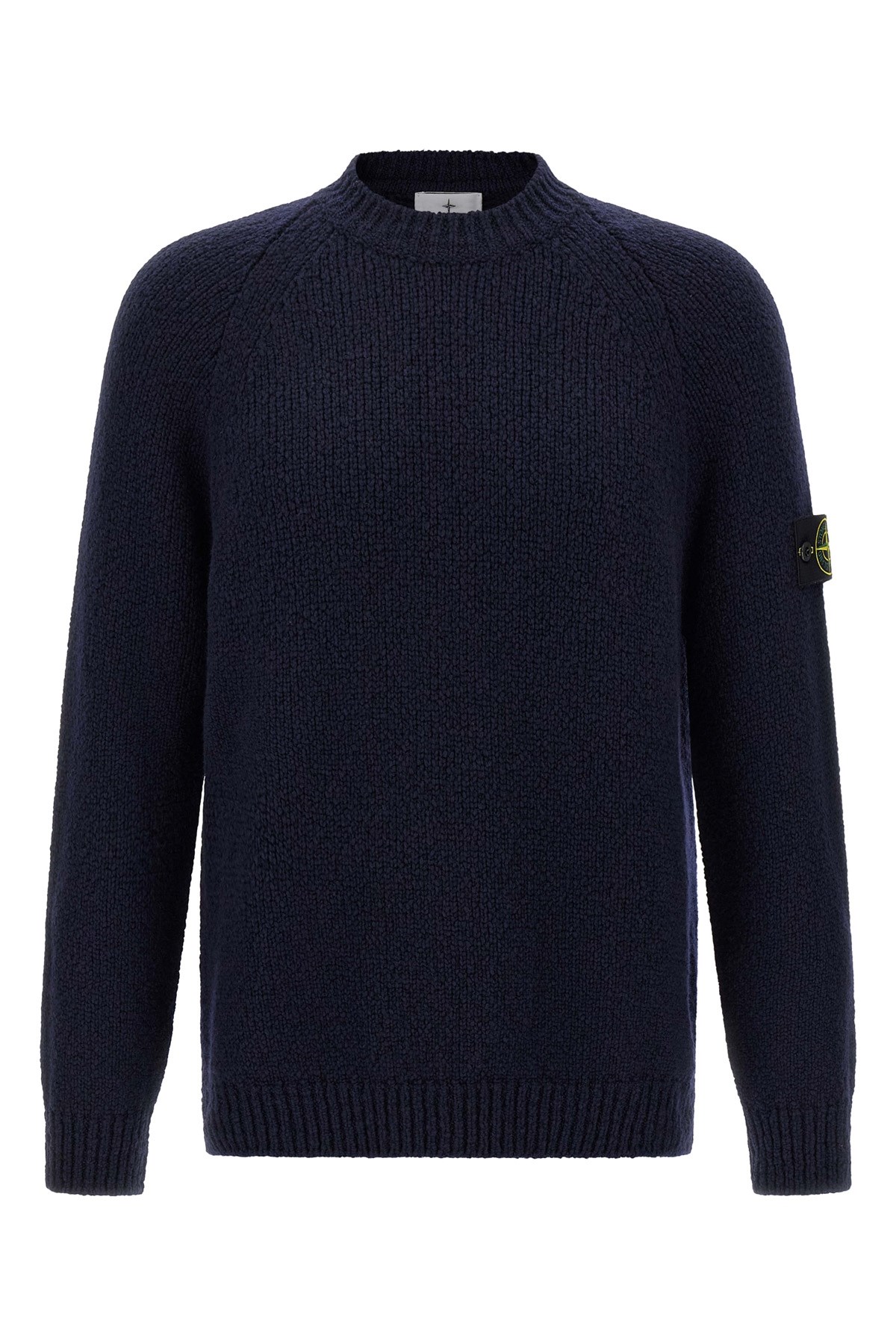 Stone Island Crew-neck Sweater Sweaters And Cardigans Blue In Blue
