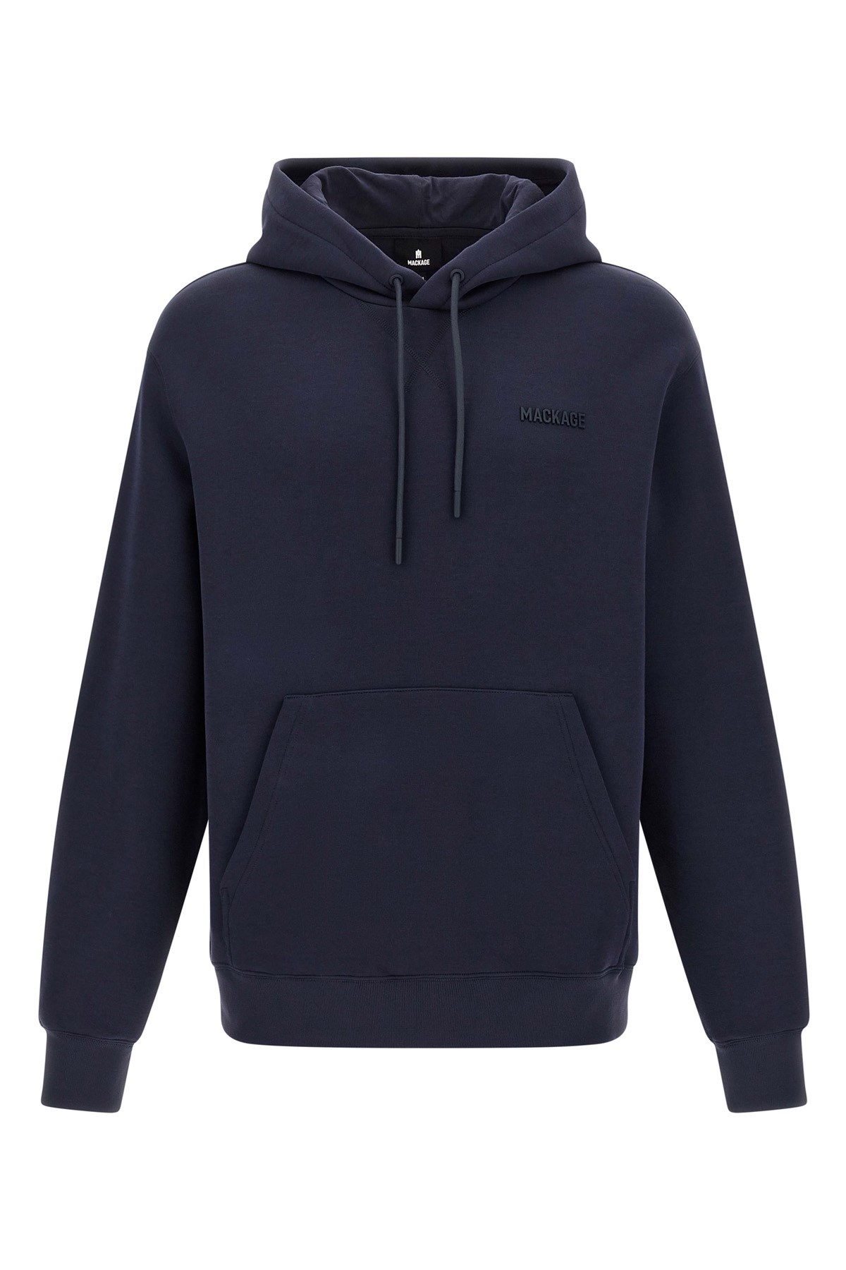 Mackage Hooded Sweatshirt With Drawstring And Pocket In Blue
