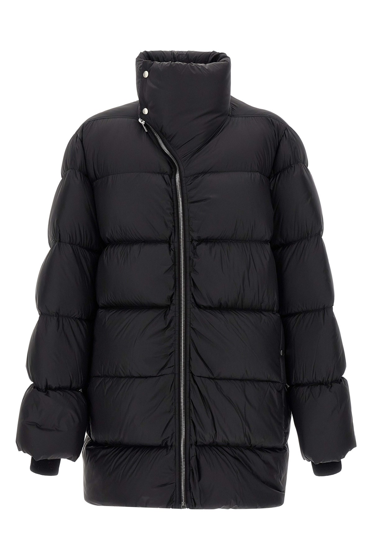 Rick Owens Black Turtle Coat Down Jacket In Black