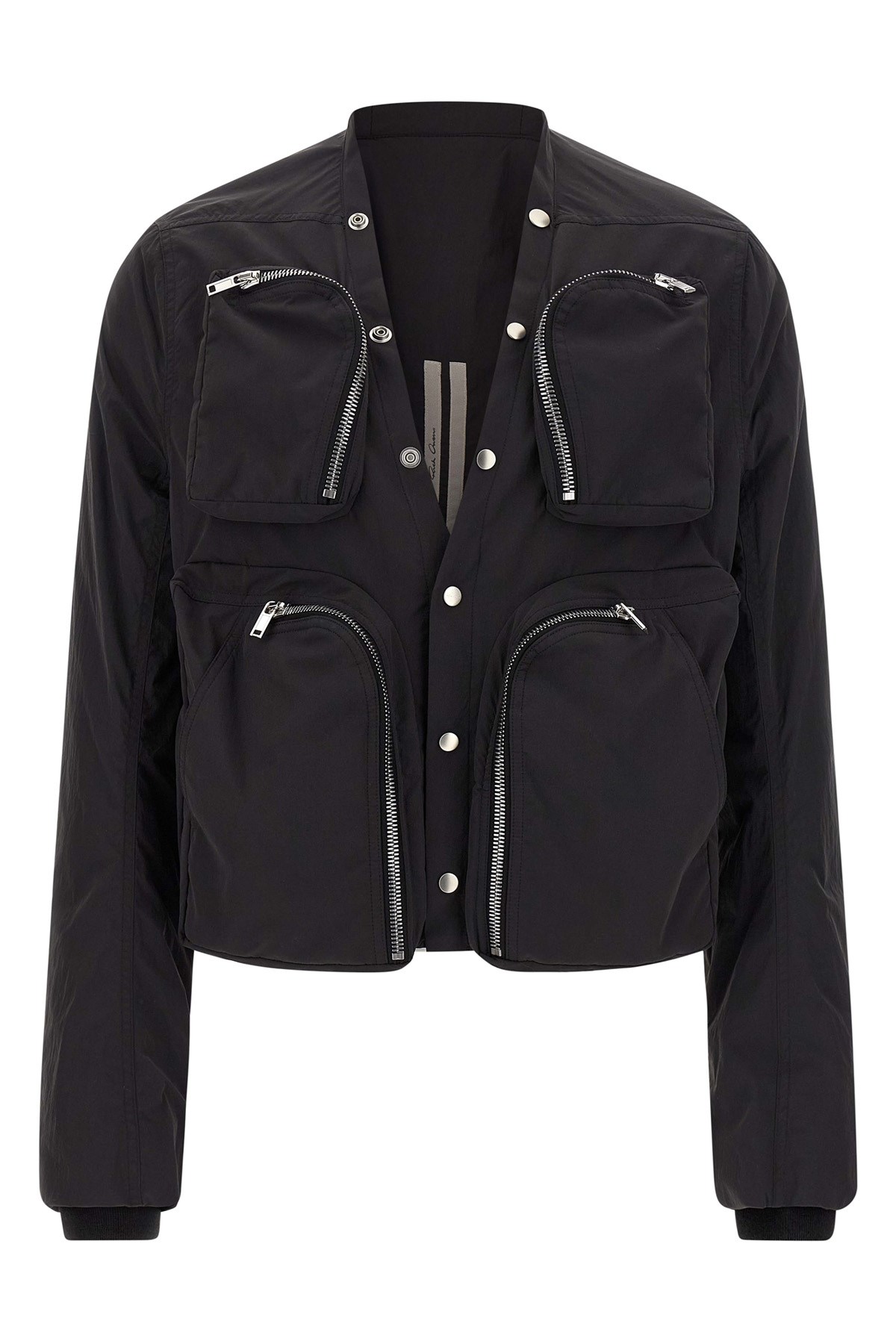 Rick Owens Mens Black Patch-pocket Cargo Shell Jacket In Black