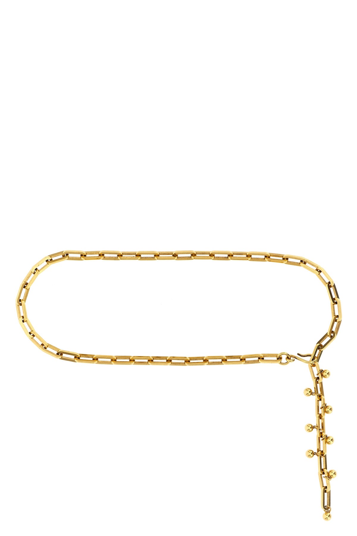Etro Adjustable Chain Link Belt With Gold Finish In Gold