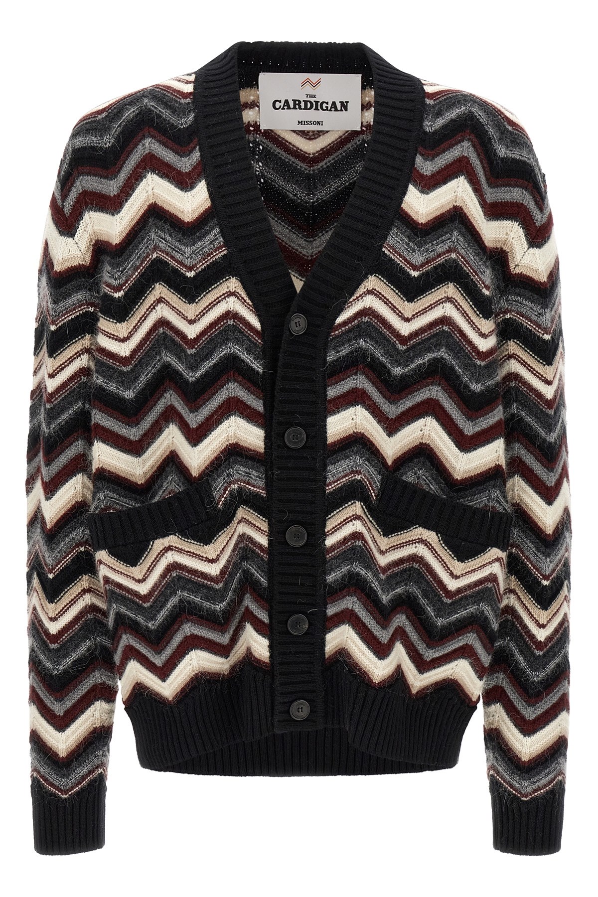 Missoni Zigzag Cardigan Sweaters And Cardigans Multicolor In Black