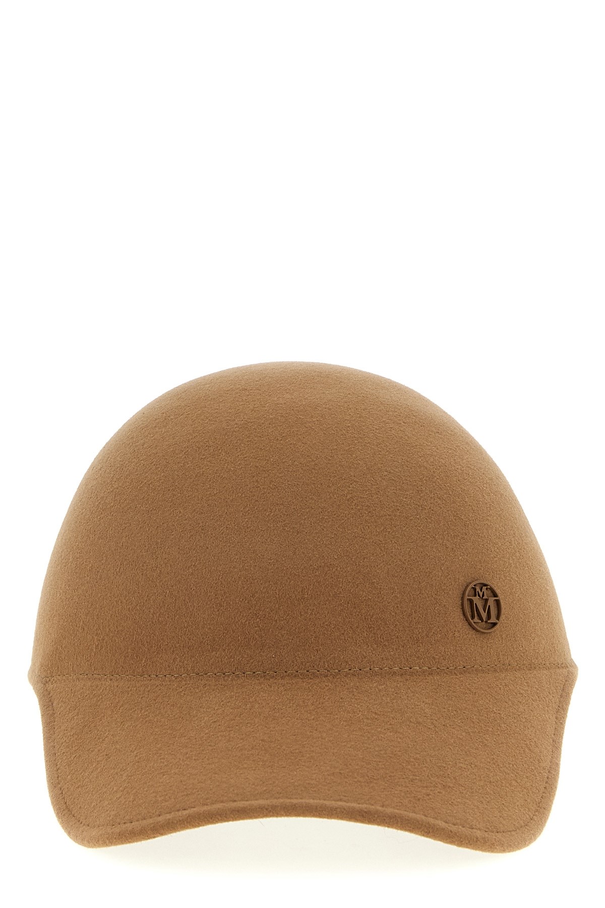Maison Michel Cap Featuring A Curved Brim Design In Brown