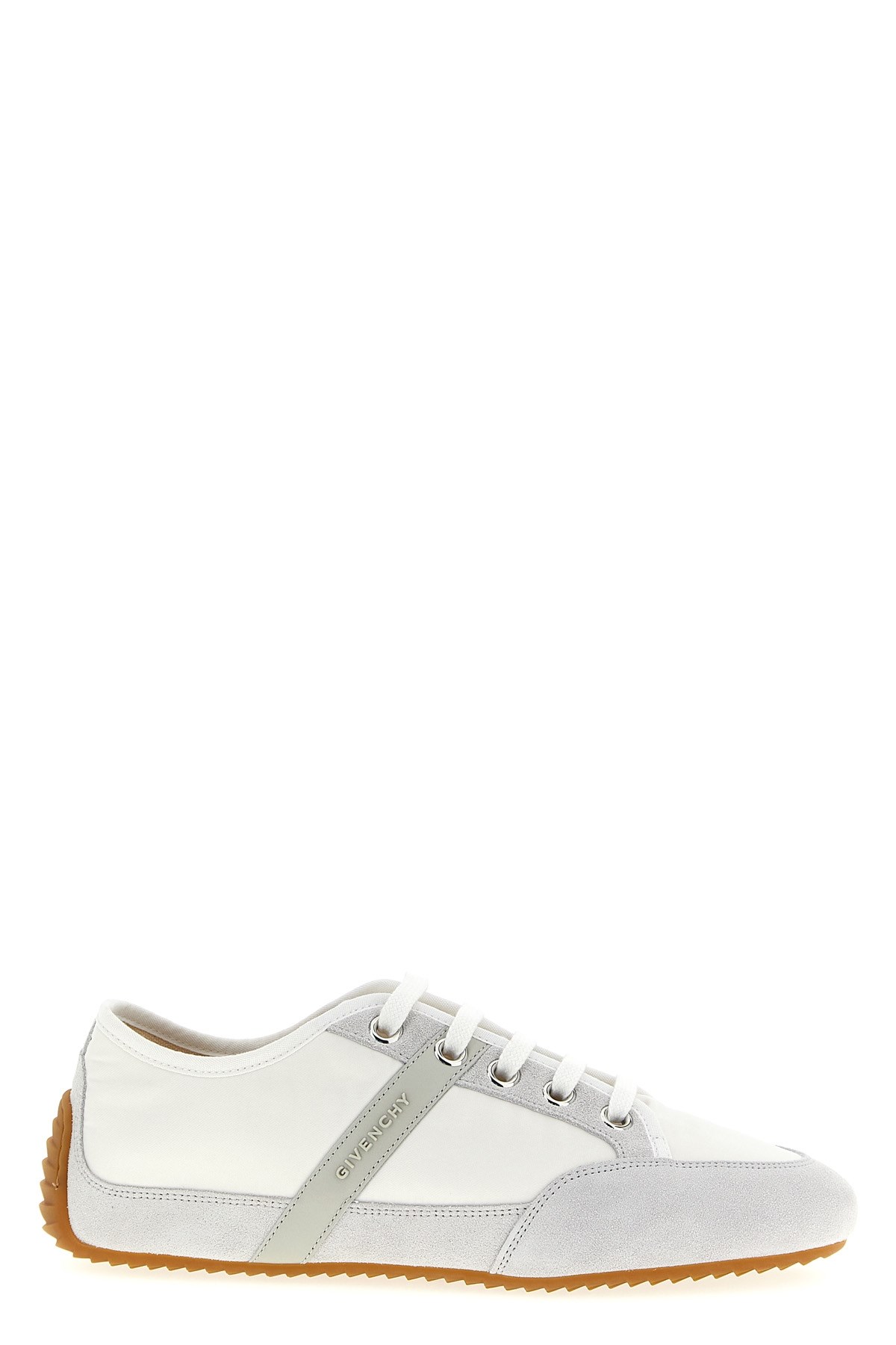 Givenchy Slim Sneakers In Nylon And Suede In White