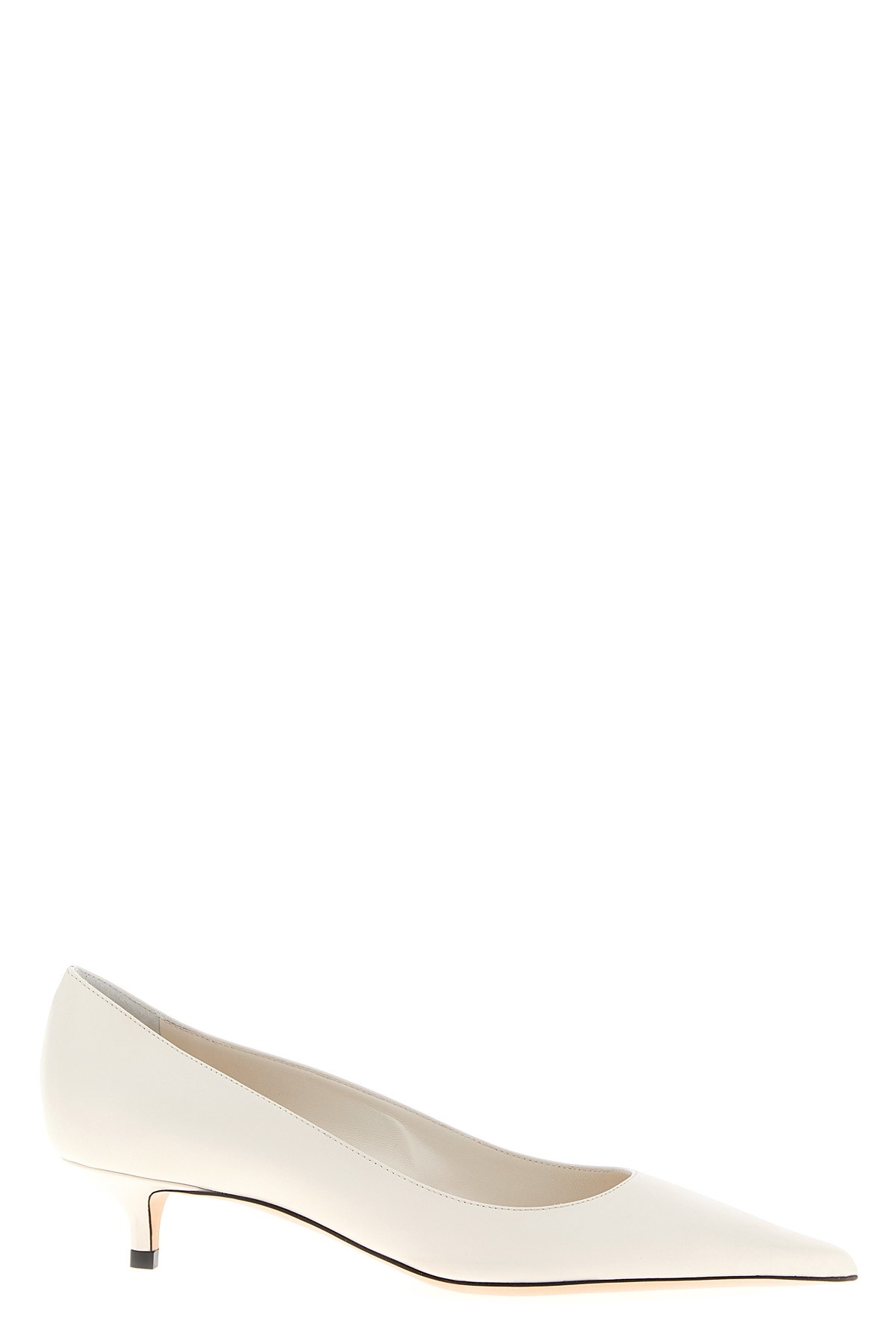 Jimmy Choo Amelia 50 Leather Pumps In White