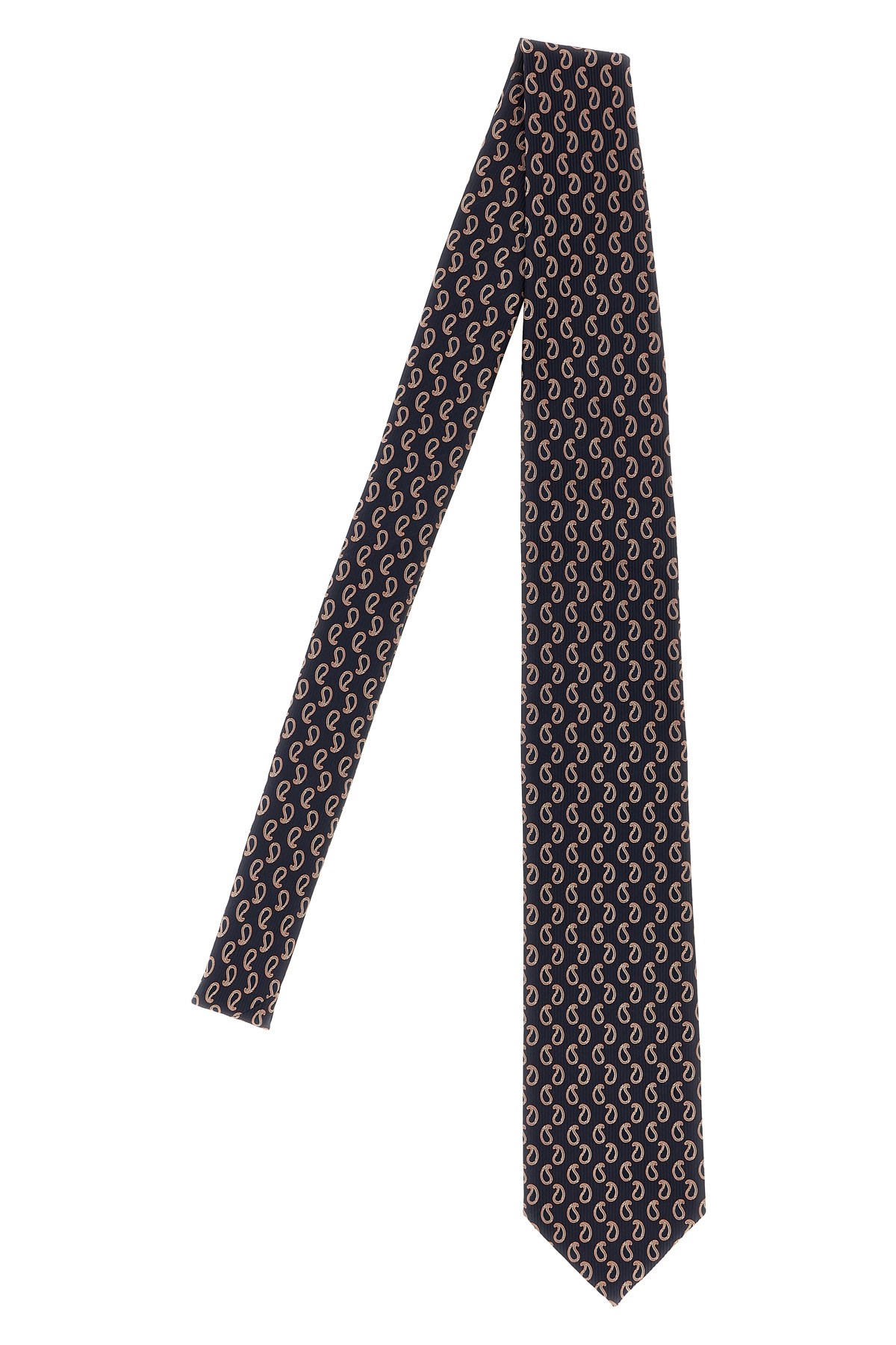 Brioni Jacquard Tie Ties And Papillon Blue In Brown