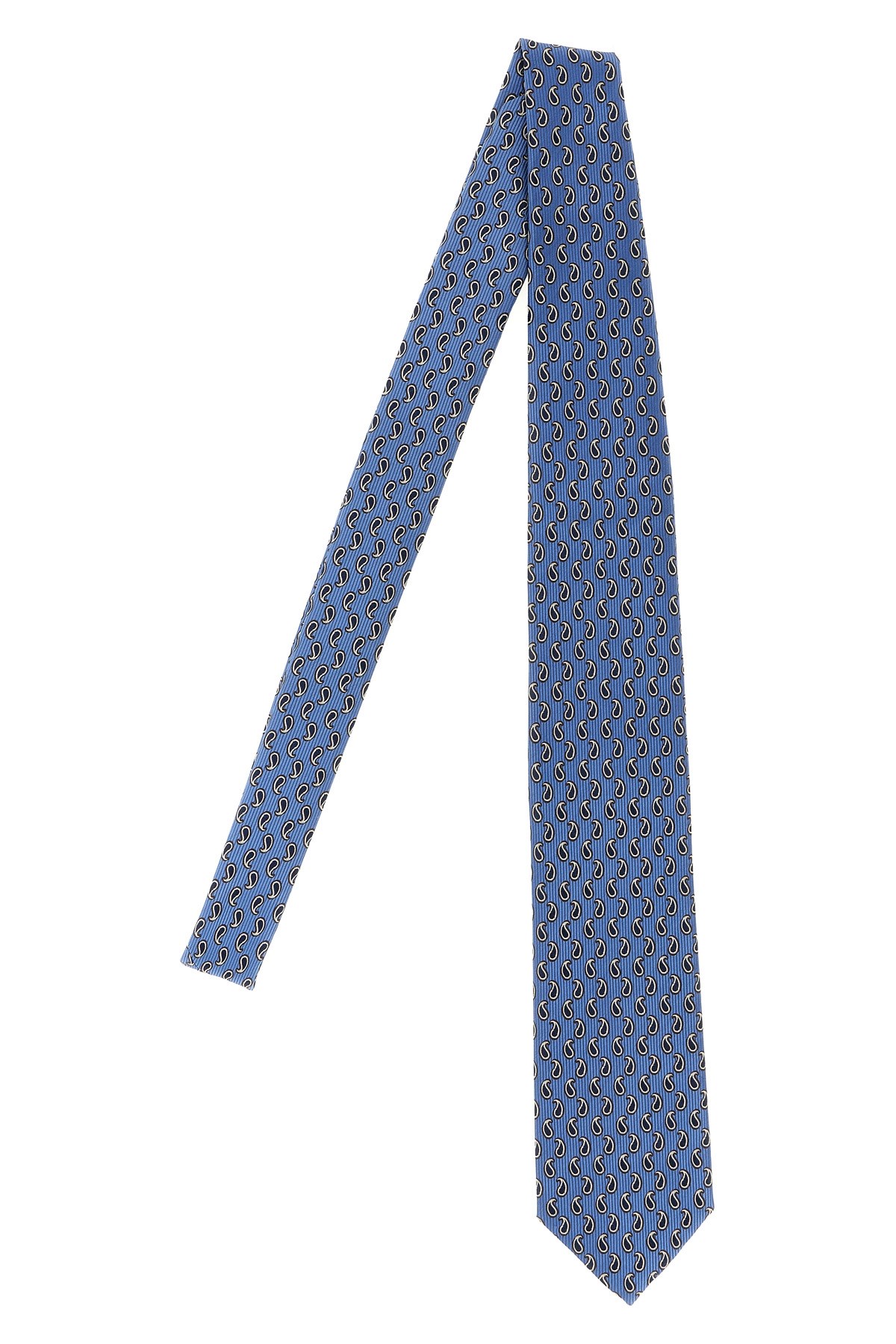 Brioni Jacquard Tie Ties And Papillon Blue In Blue