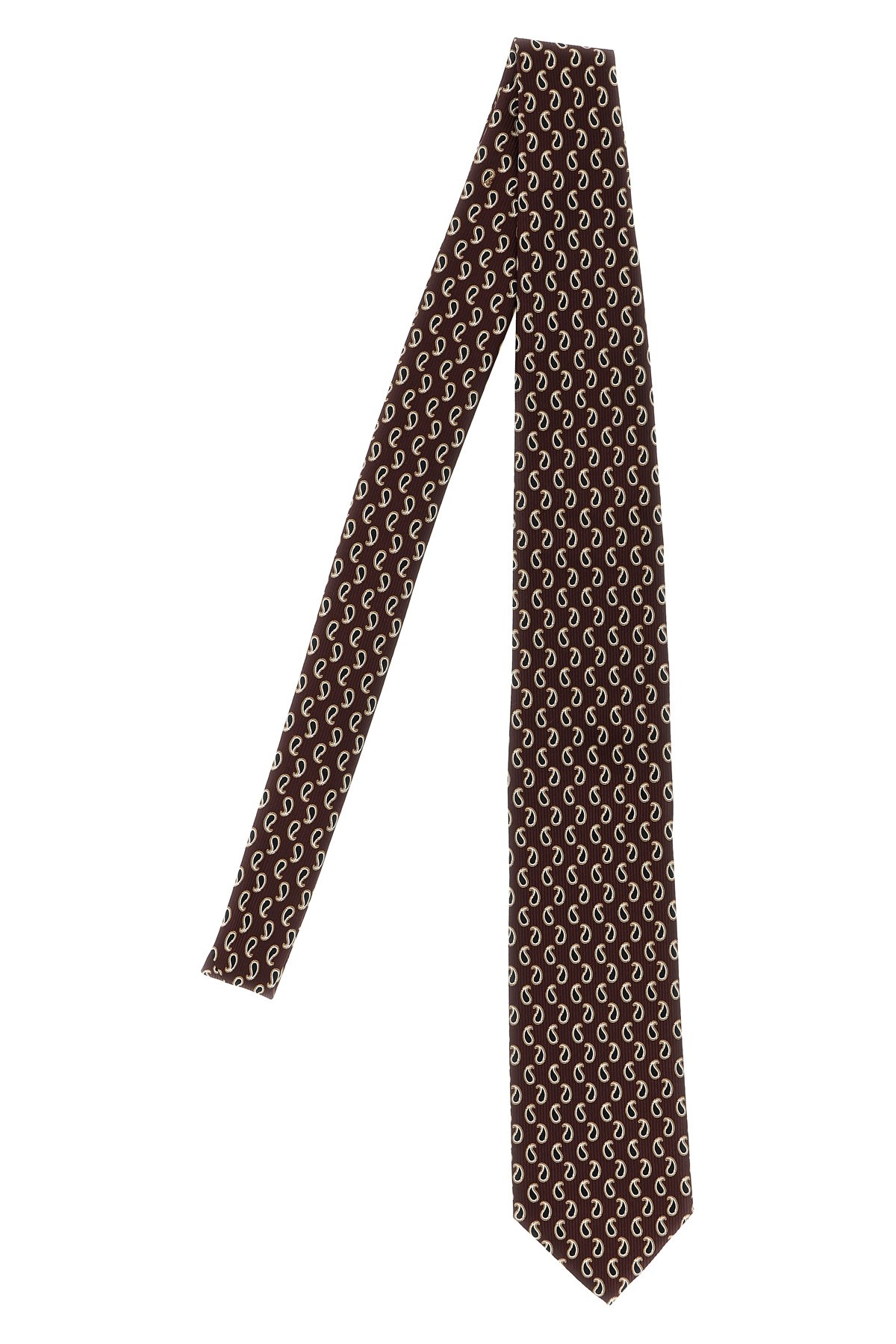 Brioni Jacquard Tie Ties And Papillon Multicolor In Brown