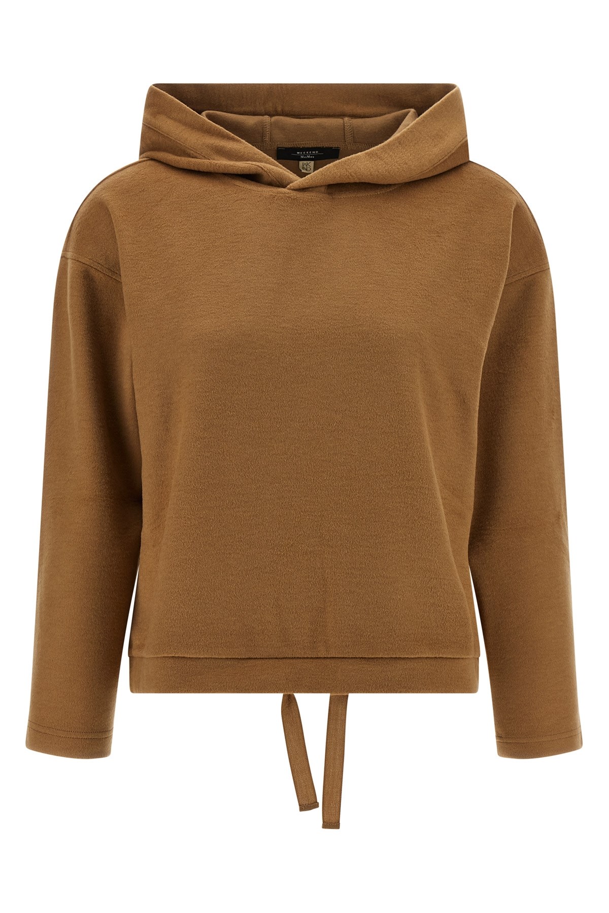 Weekend Max Mara Oscuri Drawstring Hoodie In Gold