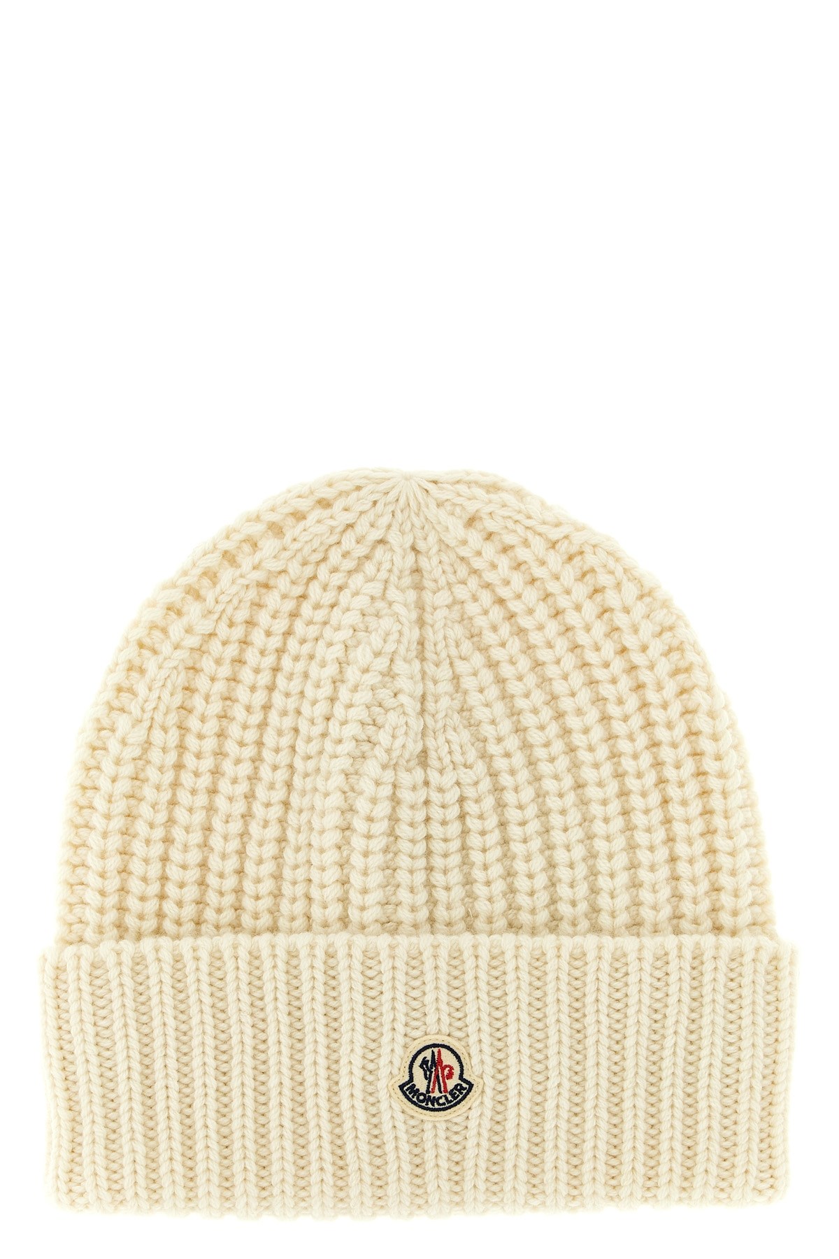 Moncler Wool And Cashmere Beanie In White