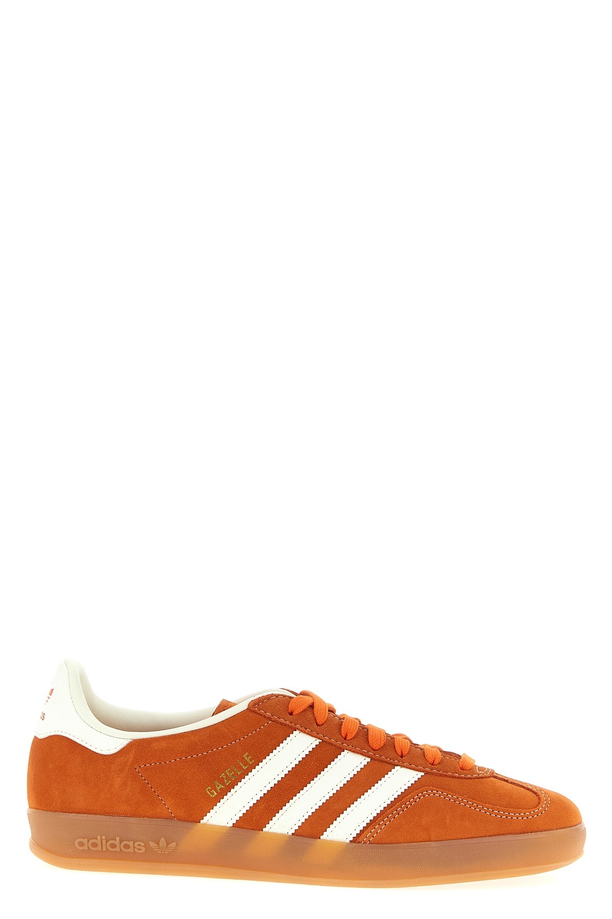 Adidas Originals Gazelle Indoor Leather Sneakers In Orange