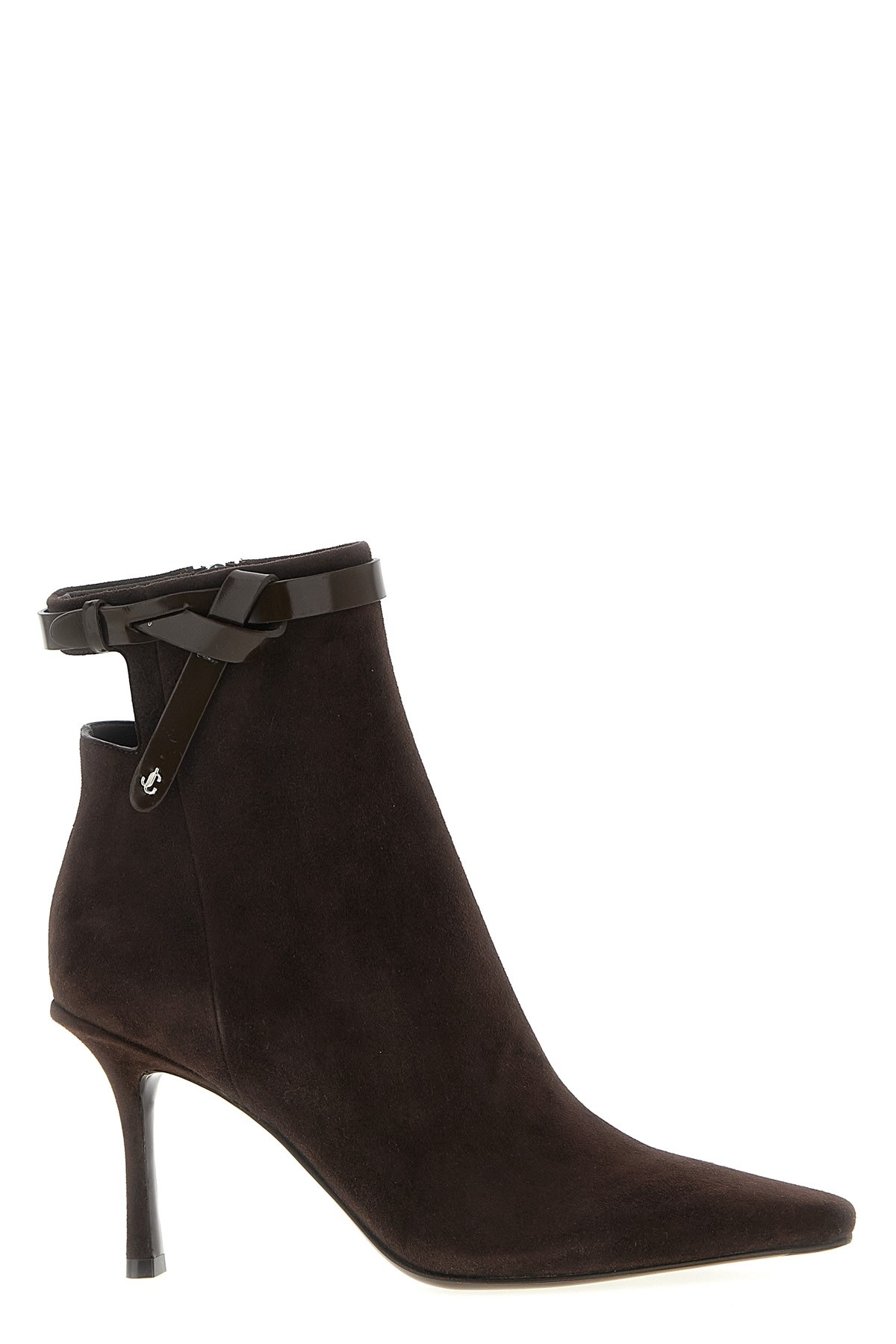 Jimmy Choo 85mm Camie Suede Ankle Boots In Brown