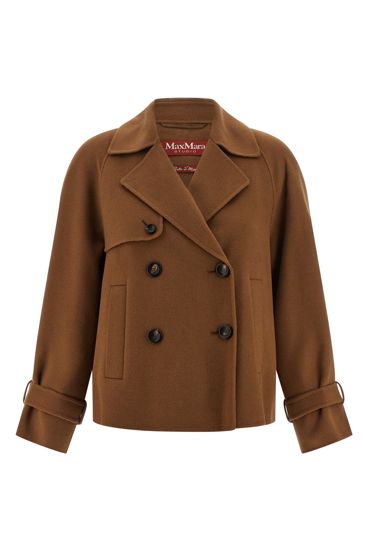 Max Mara Nupar Double-breasted Jacket In Brown