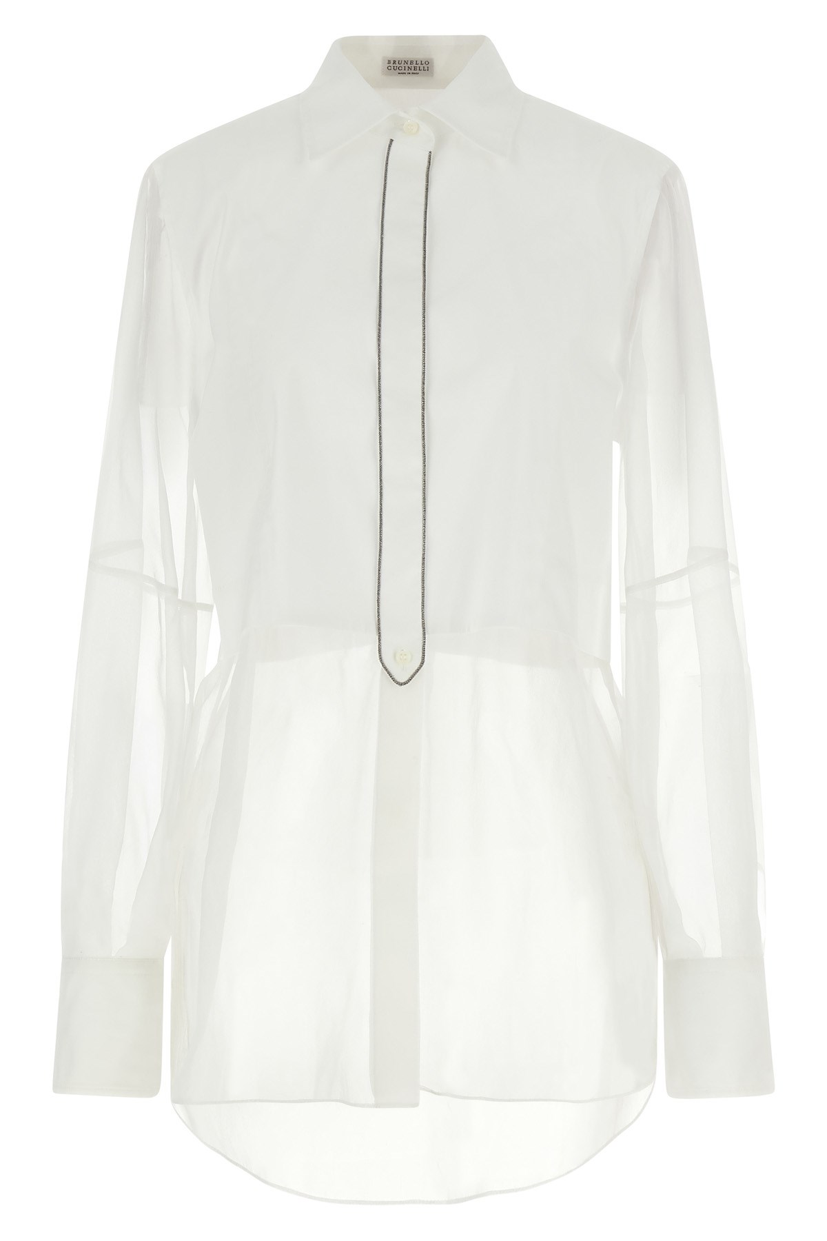 Brunello Cucinelli Layered Shirt Featuring Buttoned Cuffs In White
