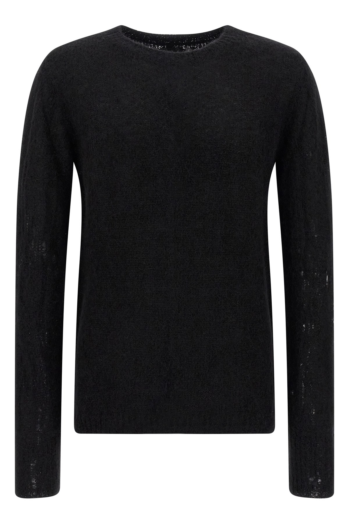 Thom Krom Crew-neck Long-sleeve Sweater In Black