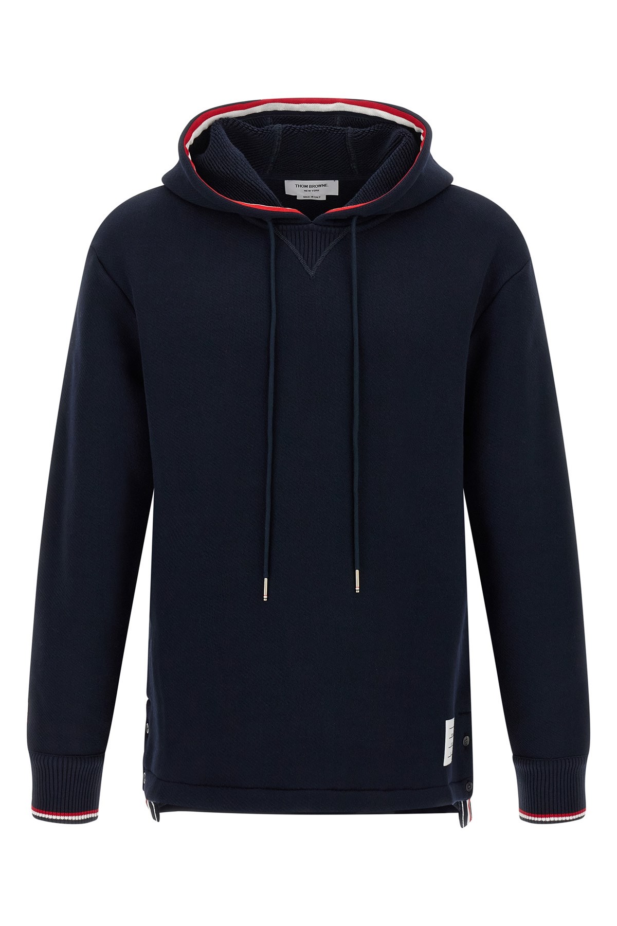 Thom Browne Rwb Tape Hoodie Sweatshirt Blue In Blue