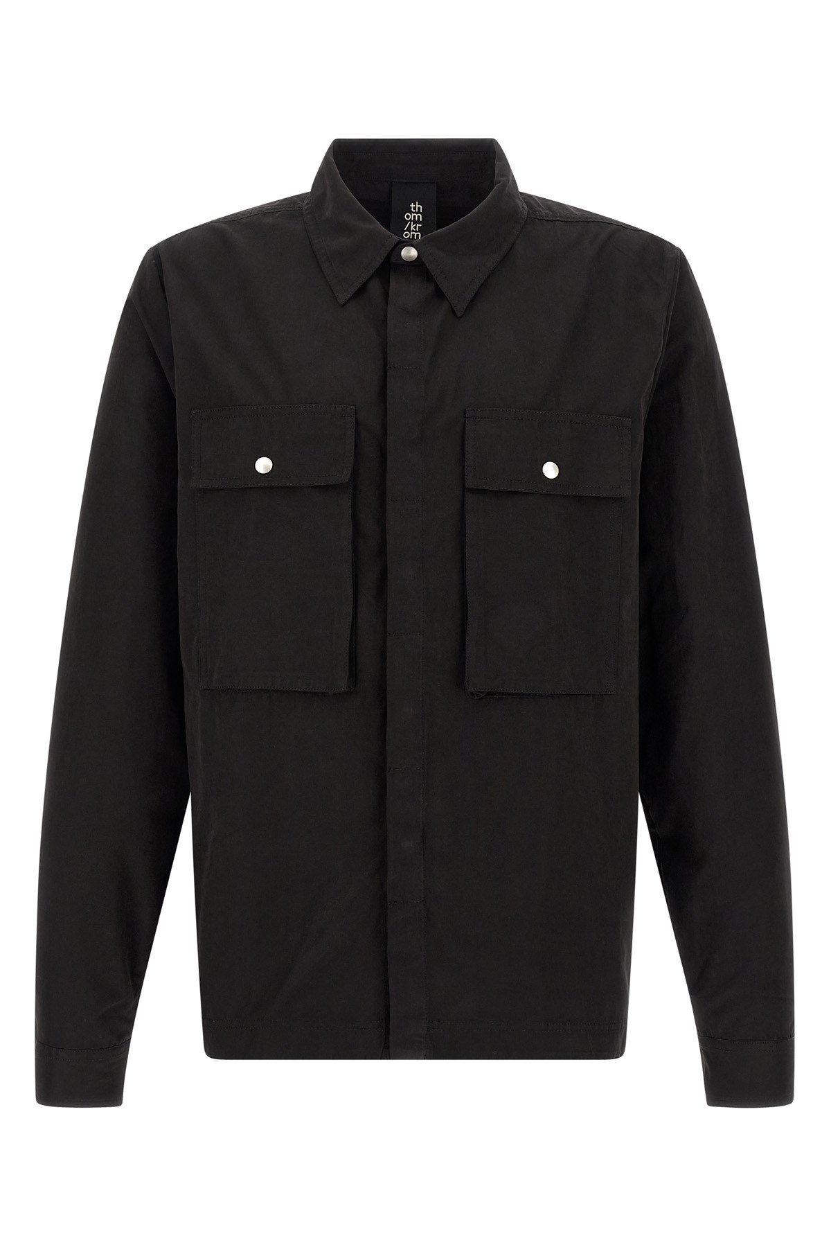 Thom Krom Snap-button Pocket Shirt In Black