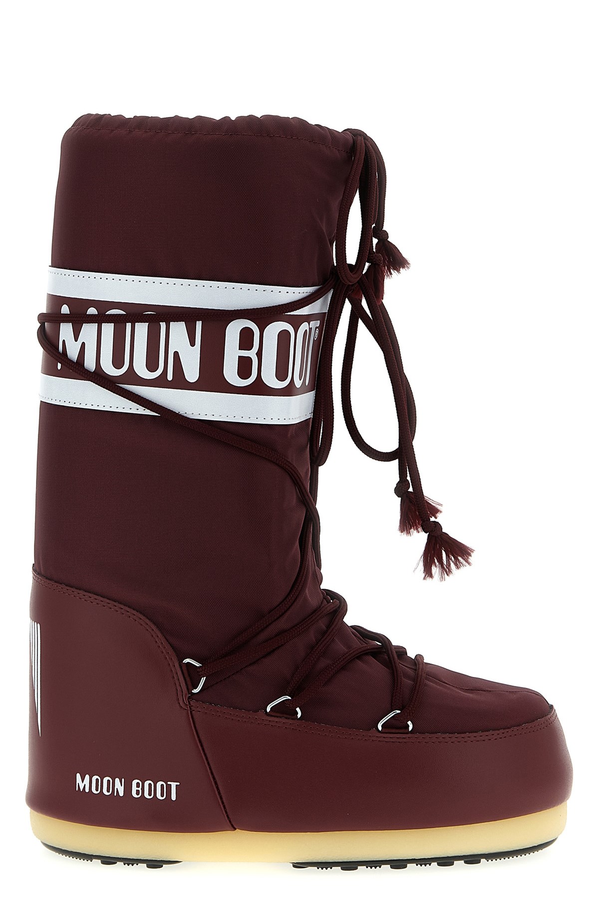 Moon Boot 'icon' Boots In Burgundy