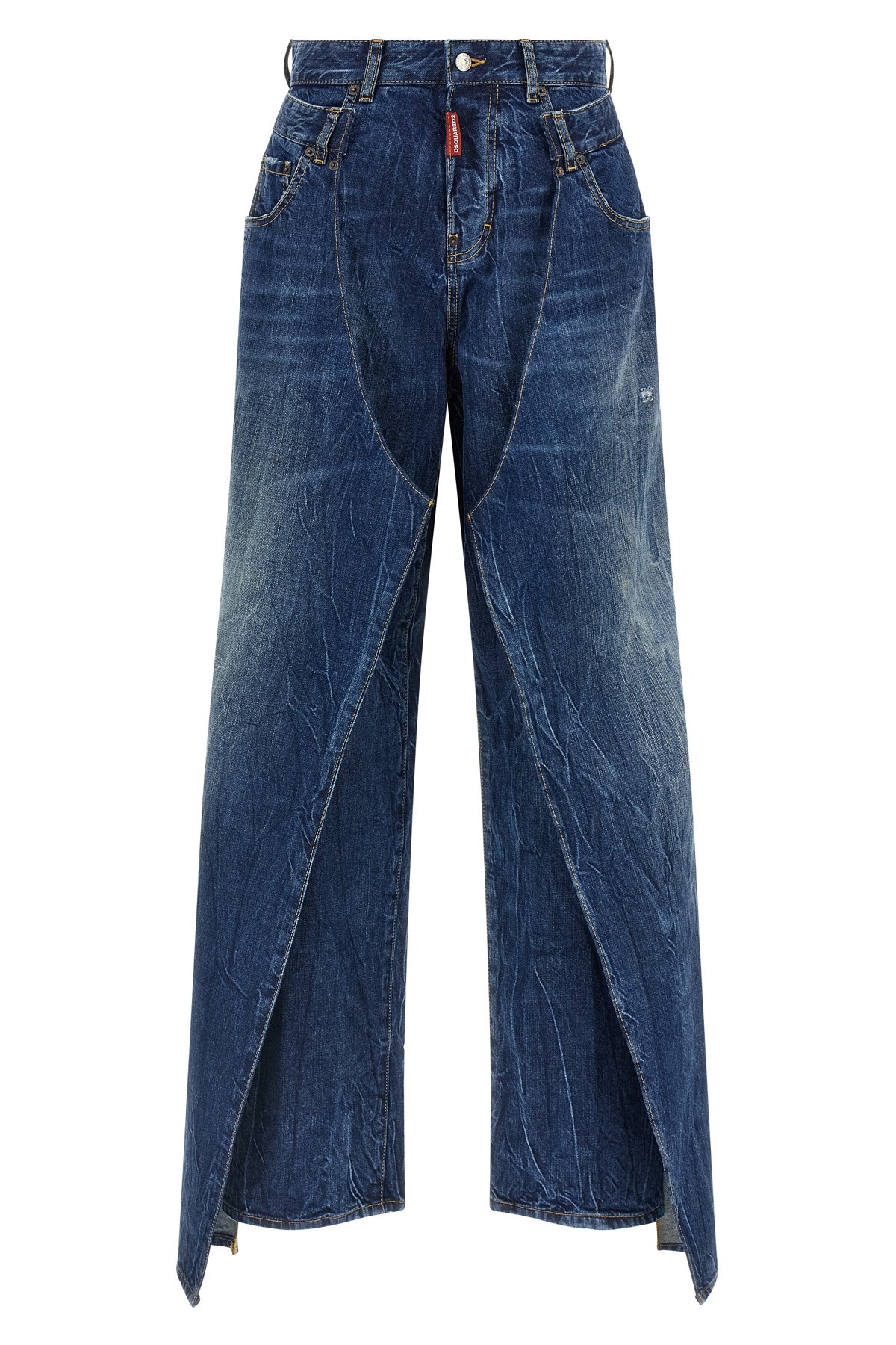 Dsquared2 X Better Double Wrap Stonewash Jeans In Multi