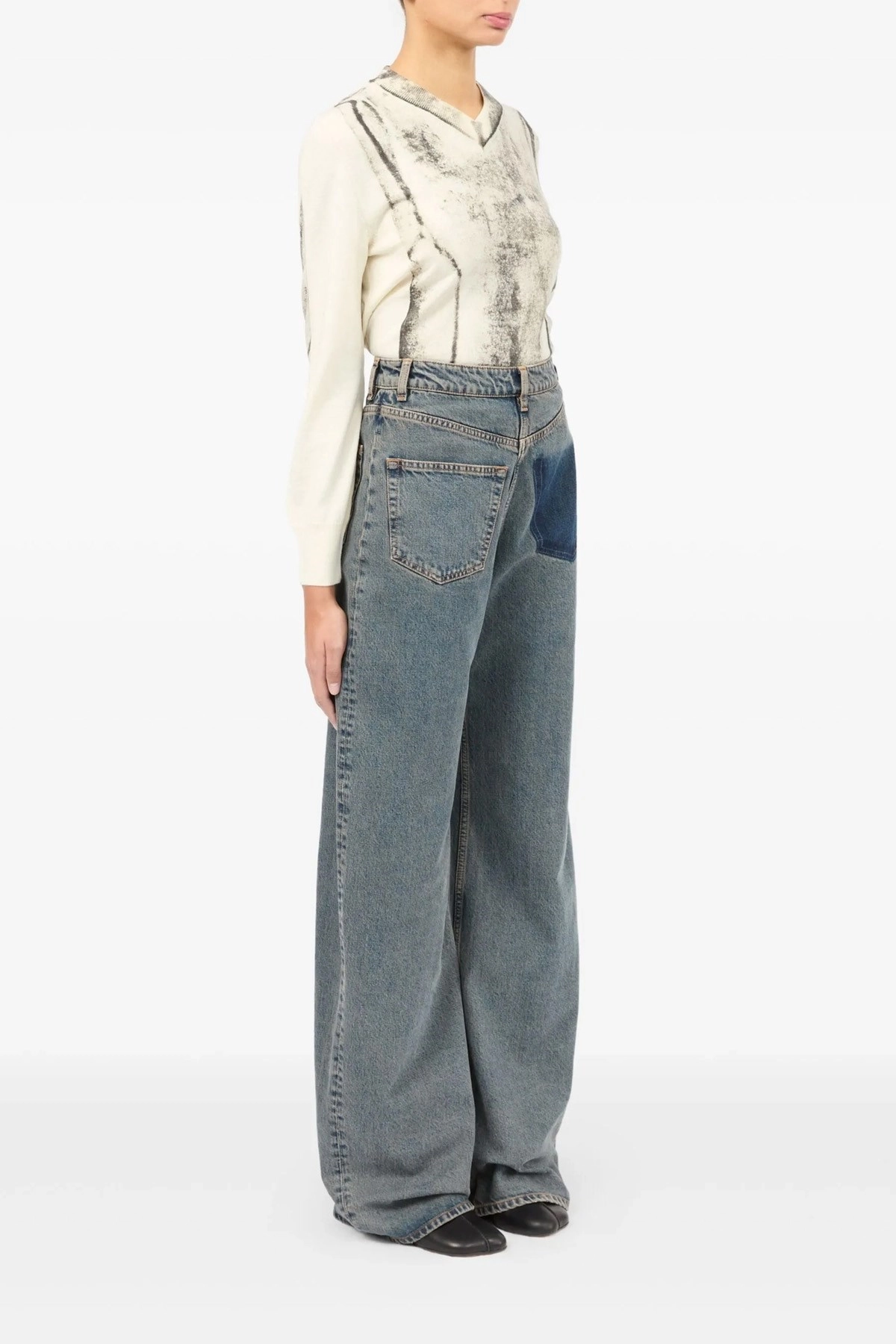 Mm6 maison margiela 'back-to-back' jeans available on julian