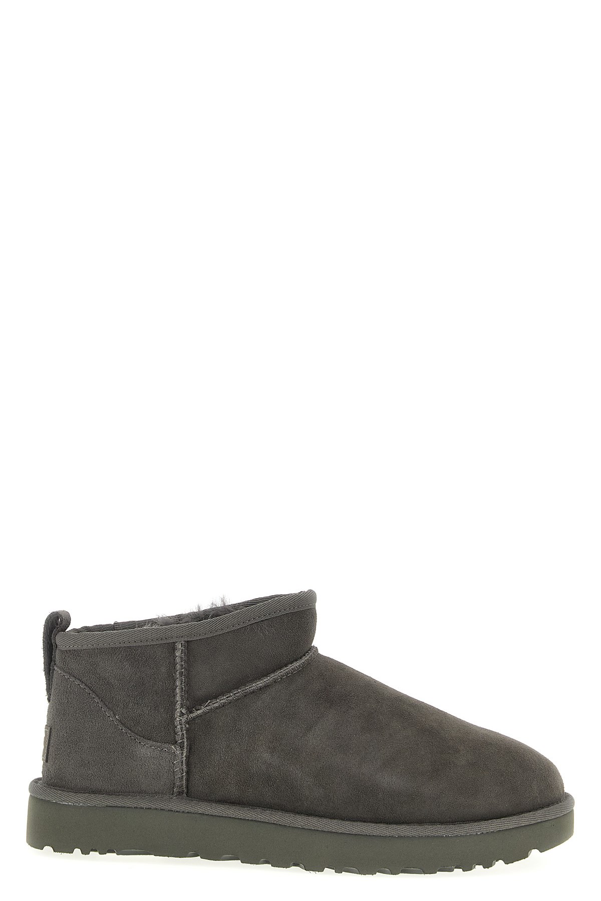 Ugg Classic Ultra Mini Ankle Boots In Gray