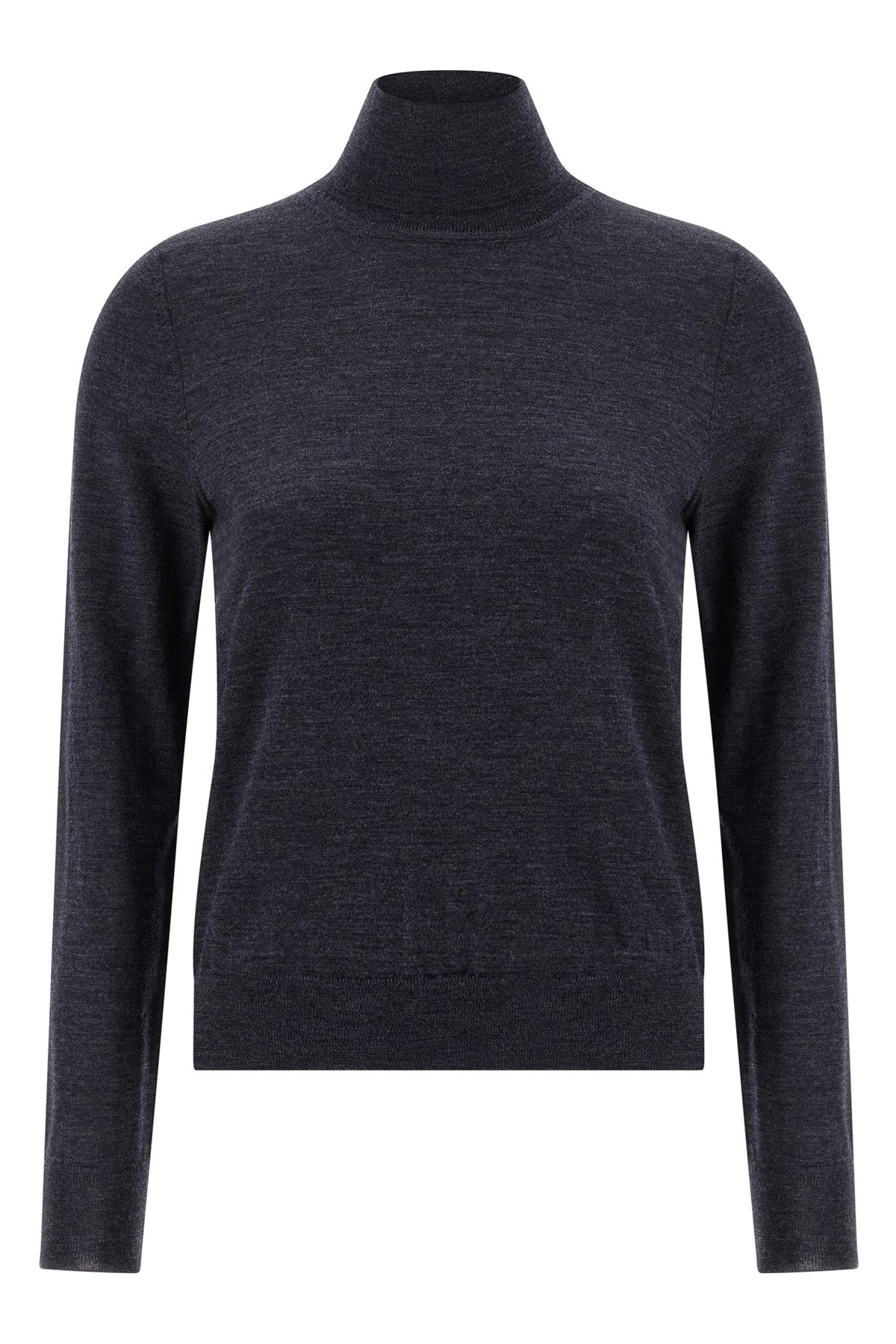 Maison Margiela Wool Turtleneck Sweater Sweaters And Cardigans Blue In Blue