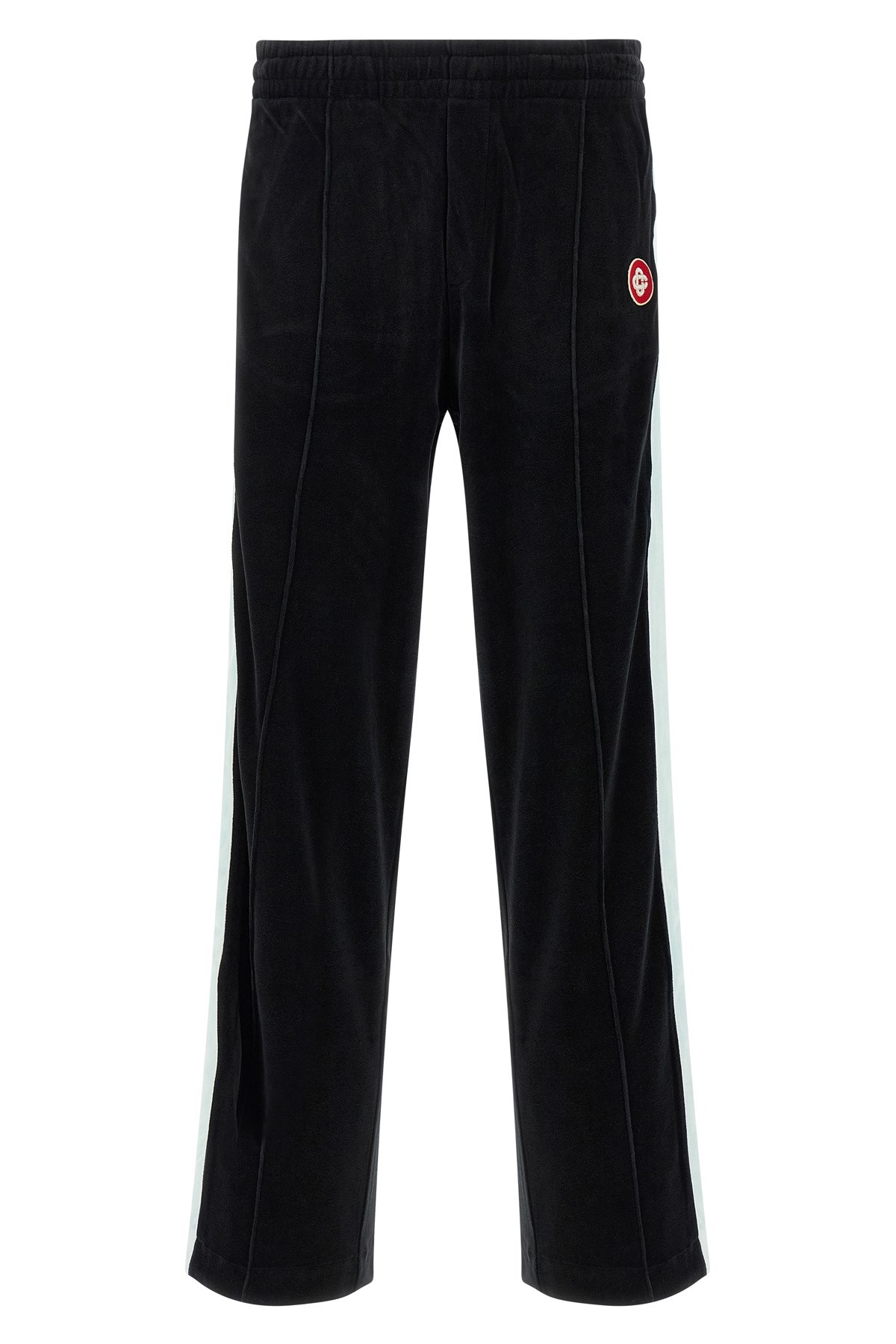 Casablanca Soft Fabric Trousers Featuring Side Stripe In Black
