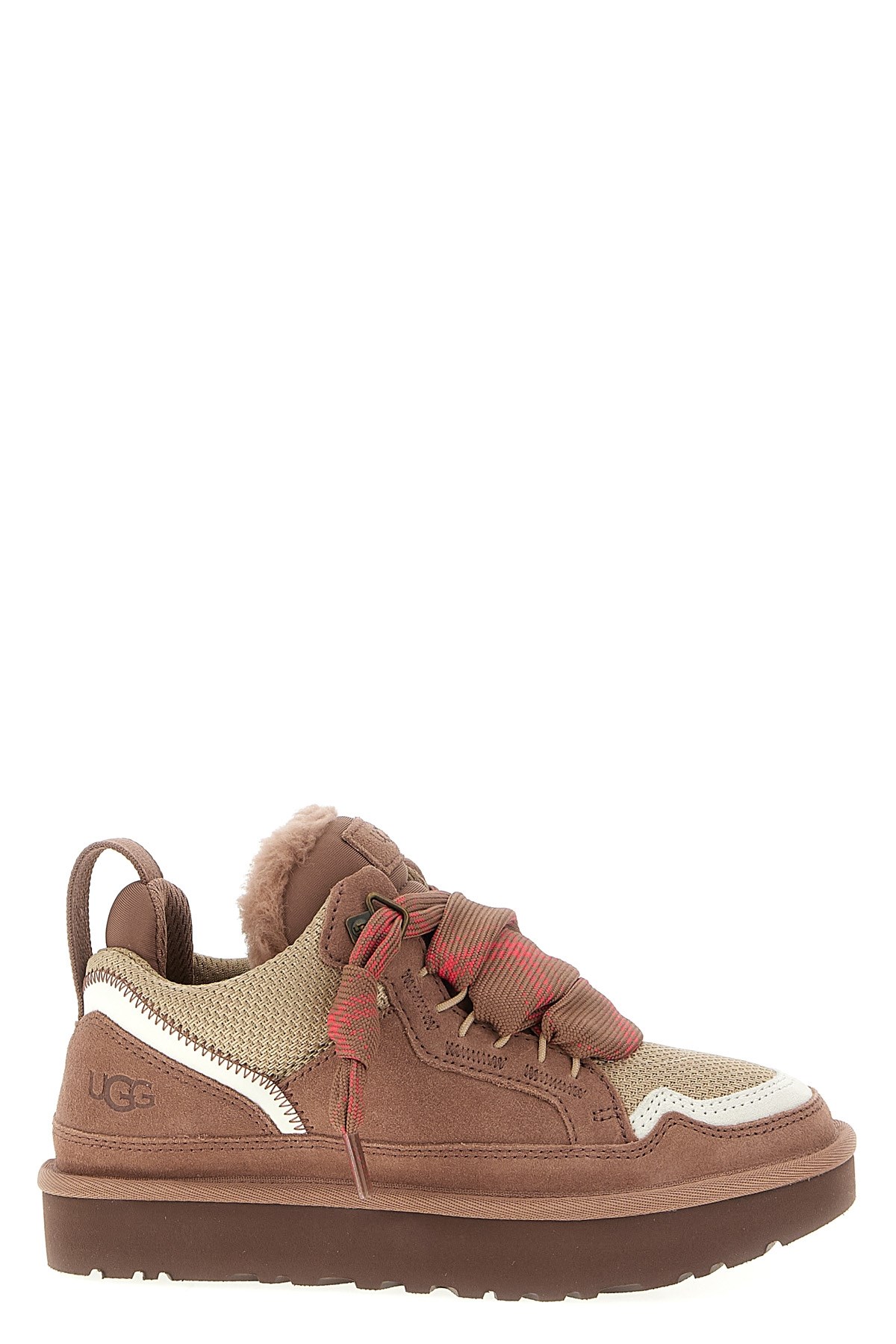 Ugg Webbing Heel Strap Logo Patch Sneakers In Brown