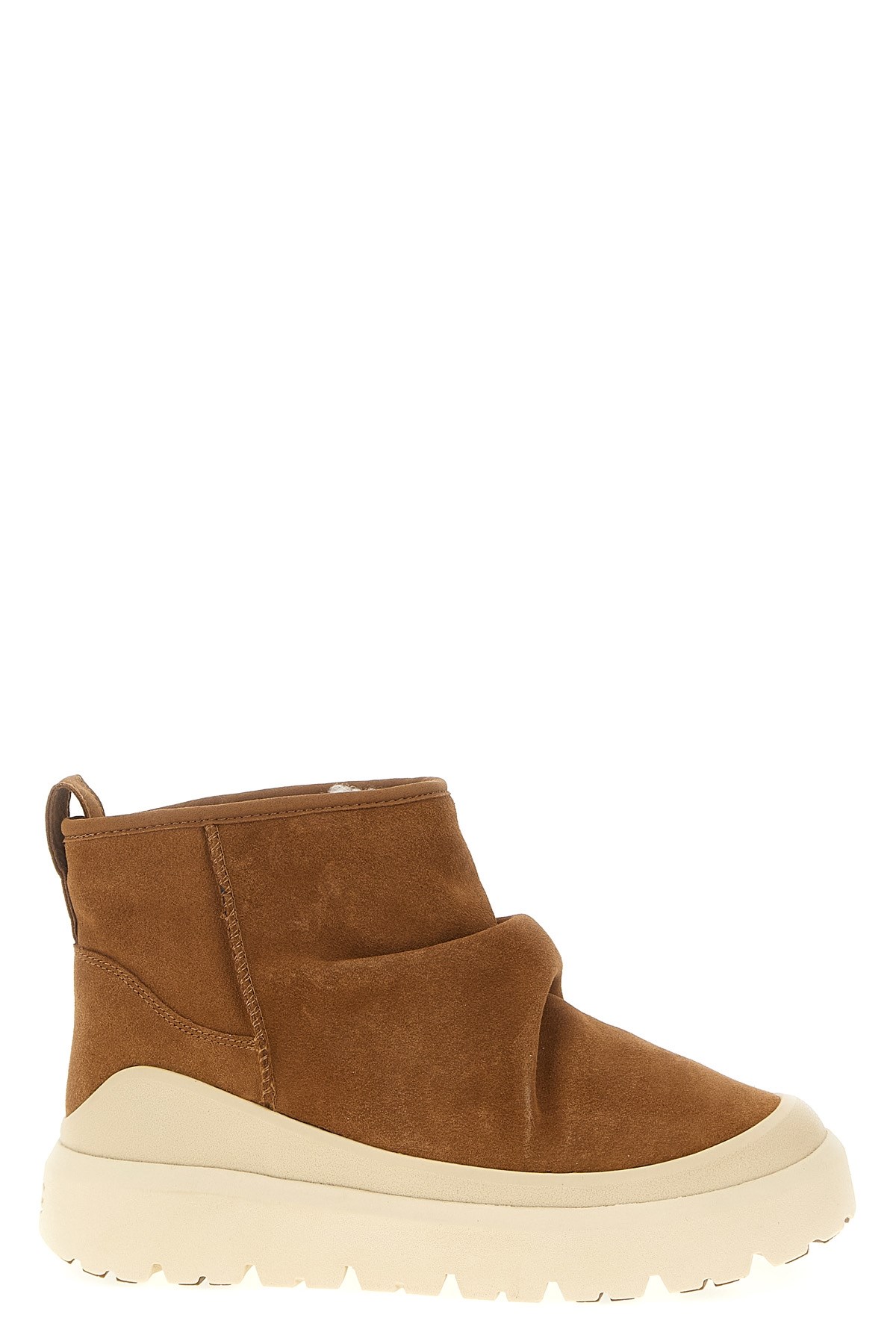 Ugg Heritage Utility Suede Platform Boots In Brown
