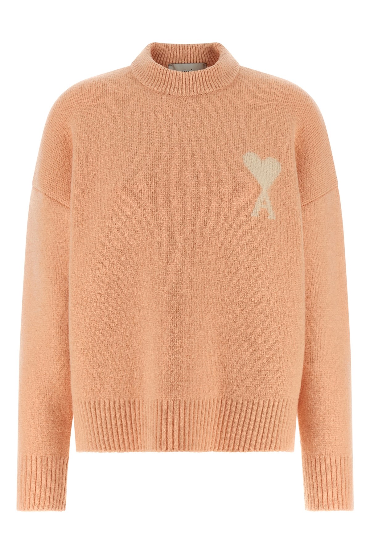 Ami Alexandre Mattiussi Ami De Coeur Sweater In Pink