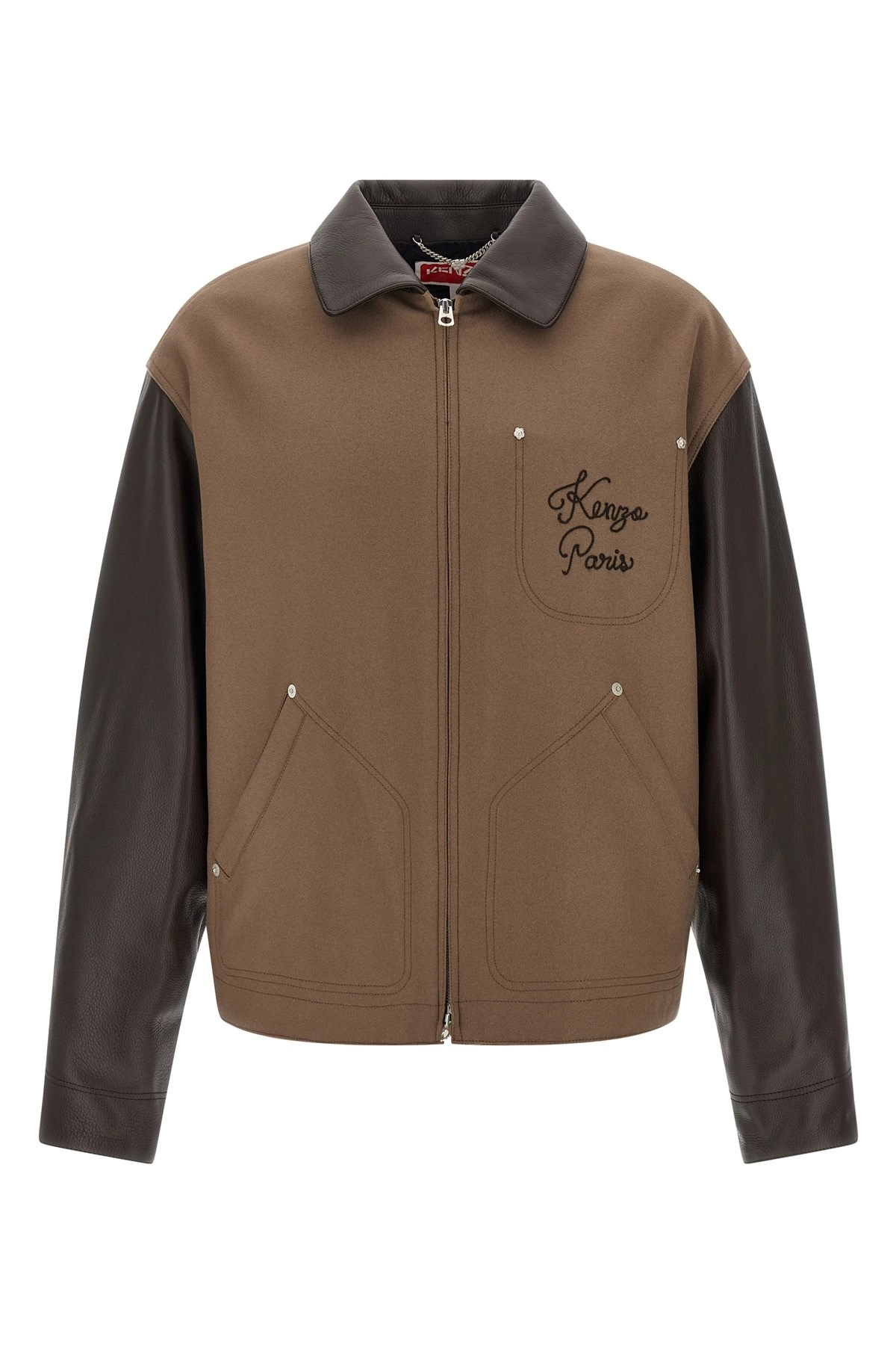 90's「KENZO」Reversible BROWN Silk Blouson aeebb022-85e8-4918-ad6e-