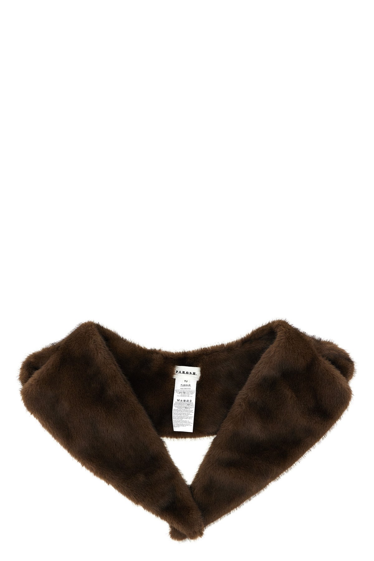 P.a.r.o.s.h P. A.r. O.s. H. Eco Fur Neck In Brown
