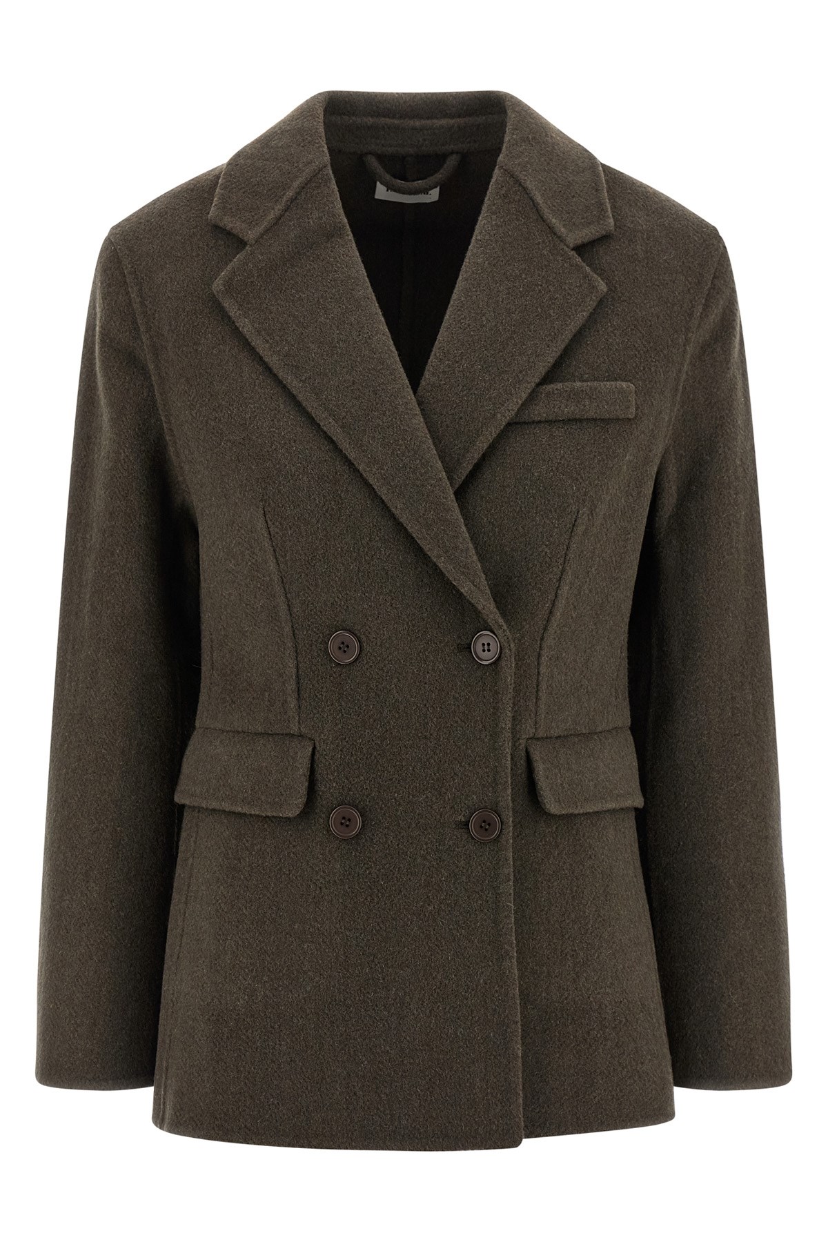 P.a.r.o.s.h Legend Double-breasted Wool Coat In Brown