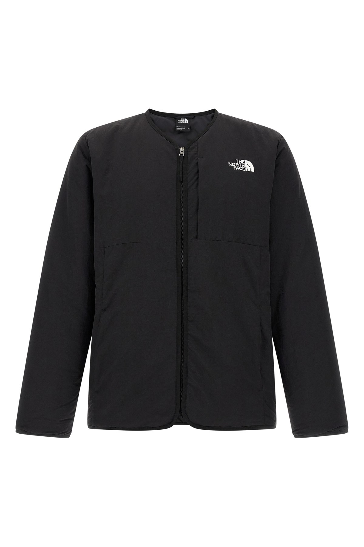 The North Face Lightweight Quilted Long Sleeve Jacket In Black