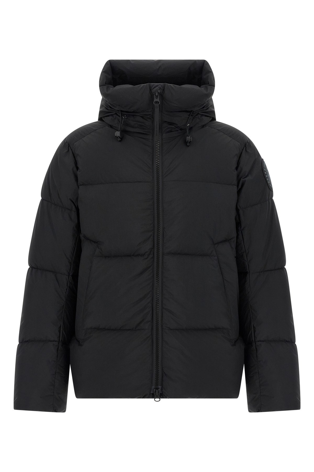 Canada Goose Black Nylon Crofton Down Jacket In Black