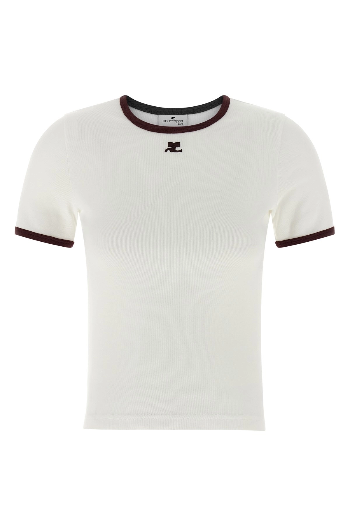 【courreges】SIGNATURE CONTRAST T-SHIRT SIGNATURE CONTRAST T-SHIRT - courrèges