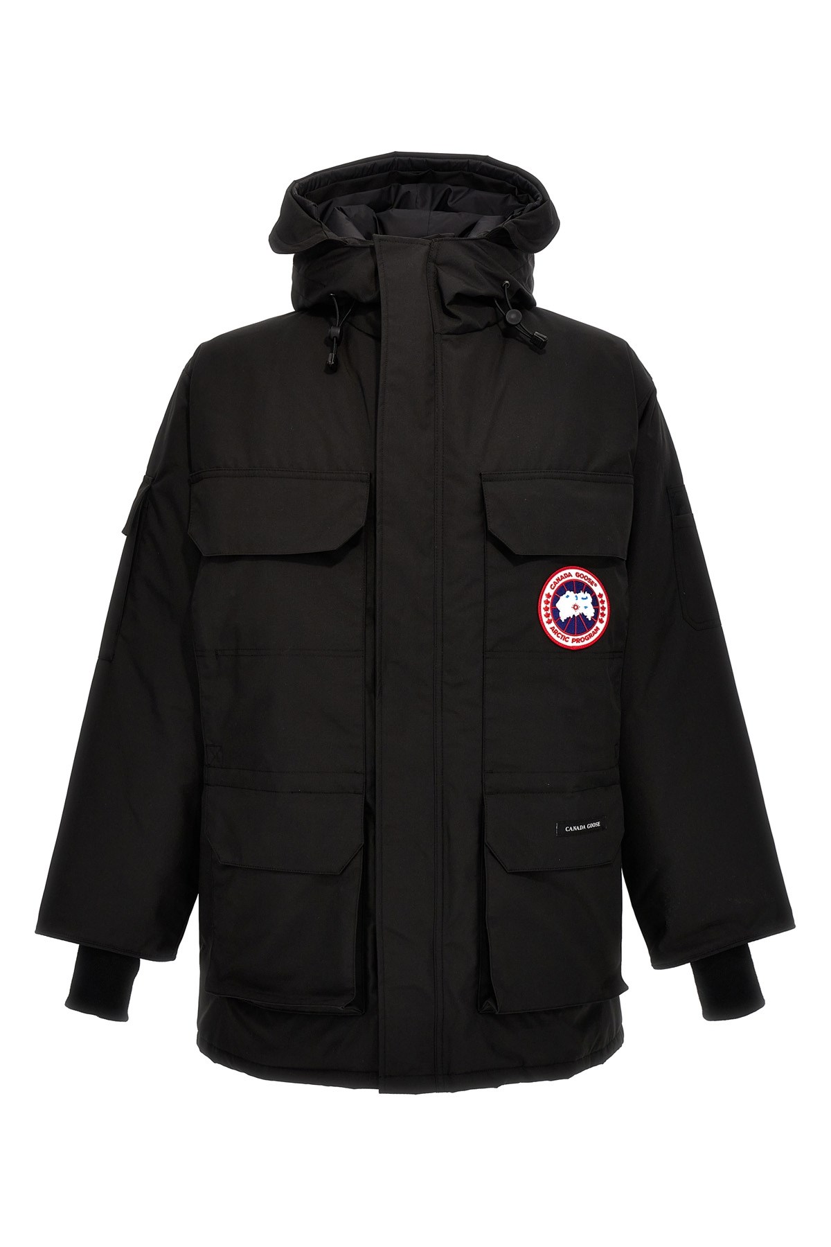 Canada Goose Mens Black Expedition High-neck Shell-down Parka Jacket Xl In Black