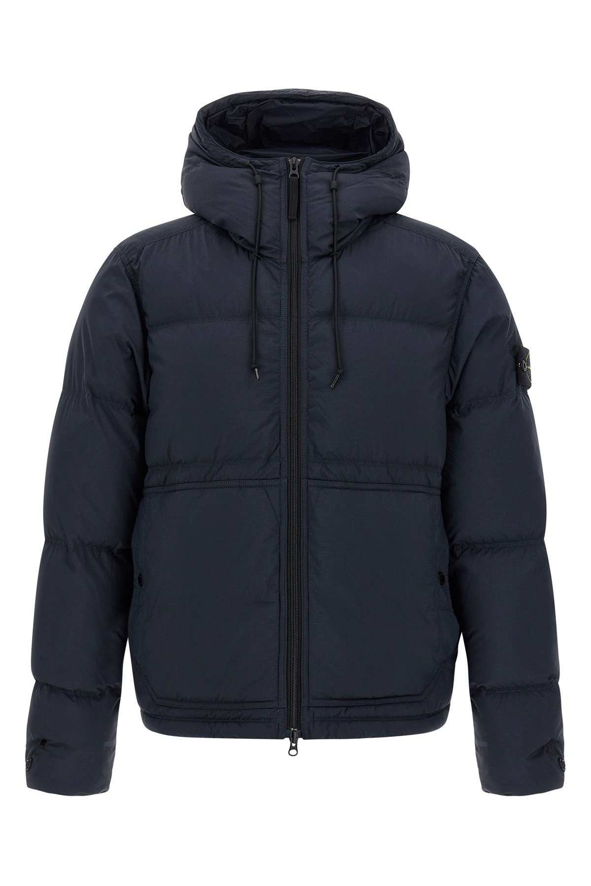 Stone Island Down Parka In Cordura Ripstop Matt Nylon In Black
